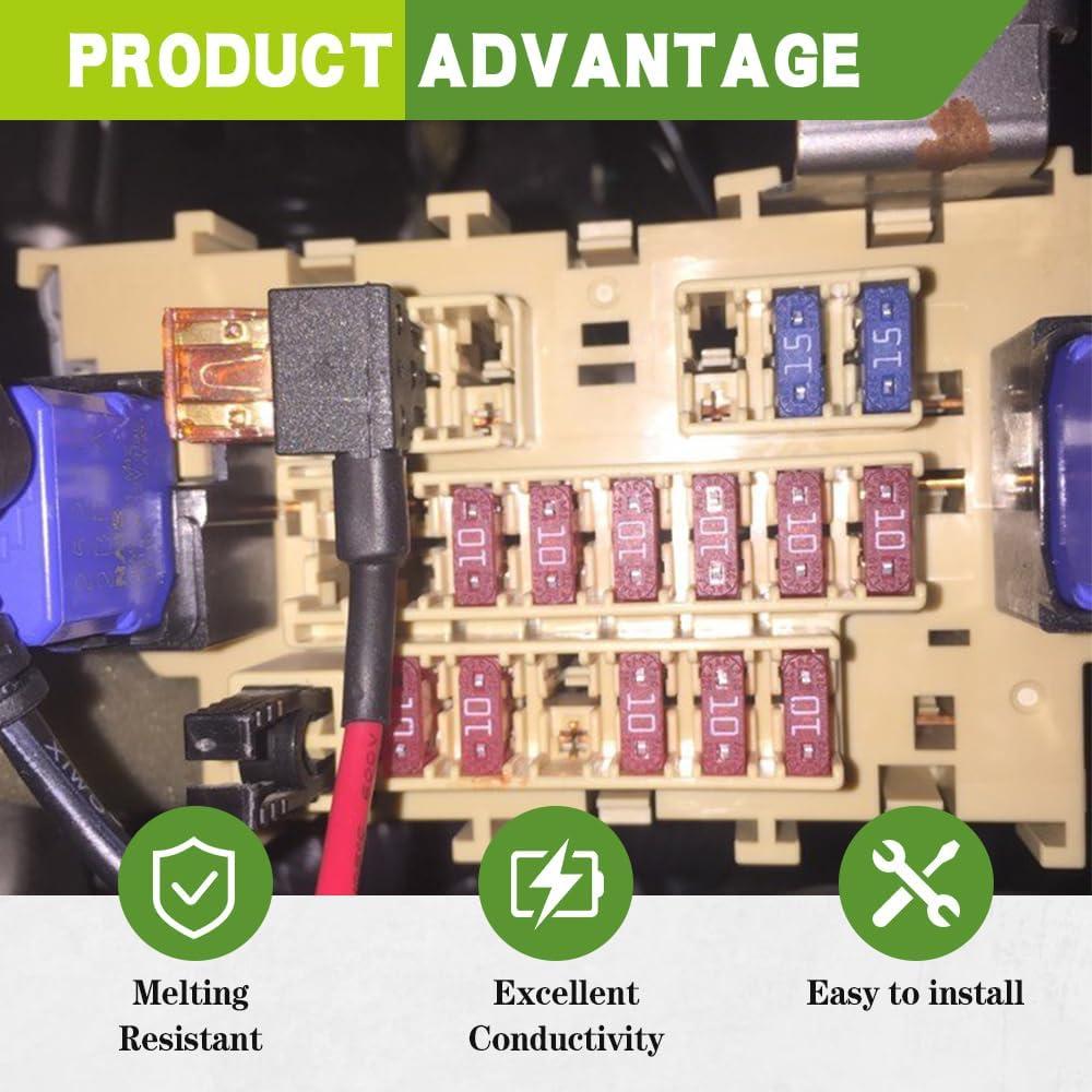 Adaptador de Fusible HAOBO 5Pack 12V para Automóviles Mini Micro2