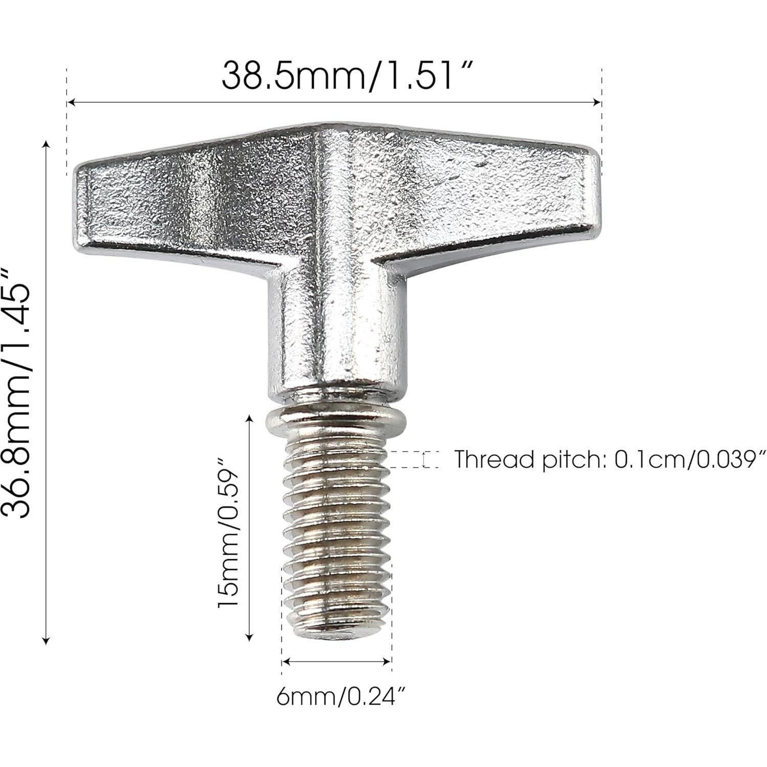 Kit de 2 Tuercas de Ala para Batería Badong 6mm