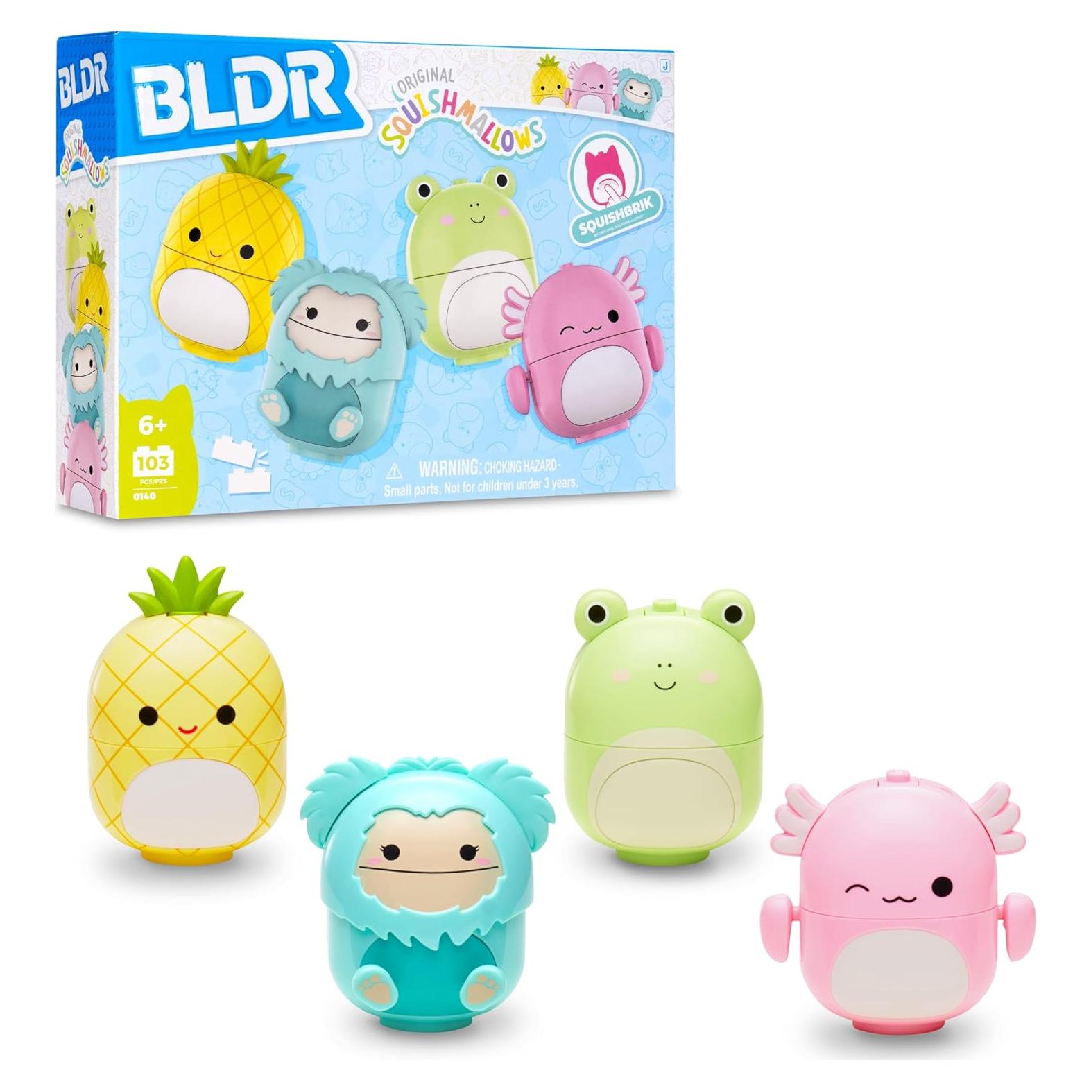 Multipack de Figuras Construibles Squishmallows - 4 Piezas