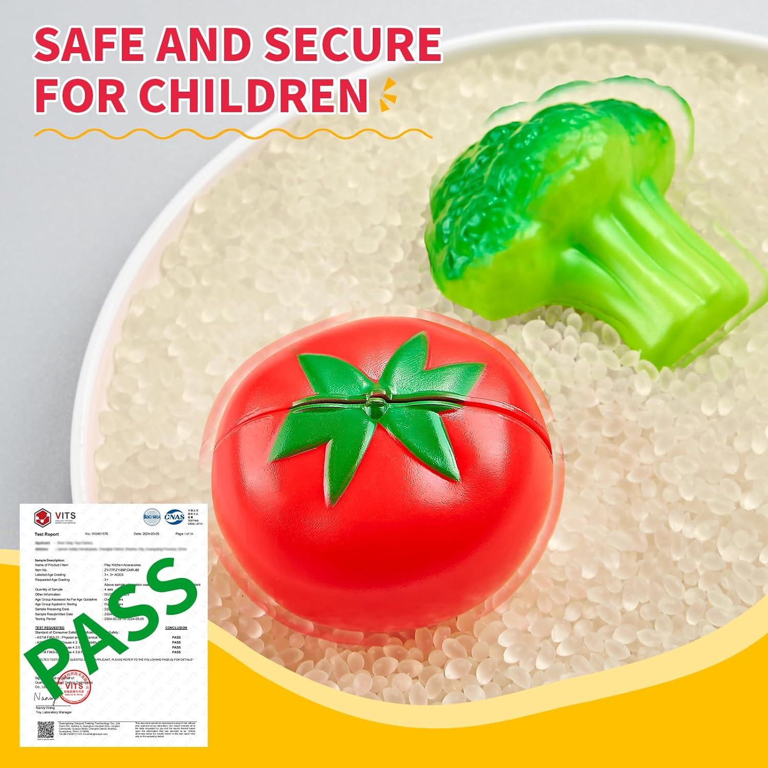 Juego de Comida de Imaginación Comirth 80PC con 2 Cestas