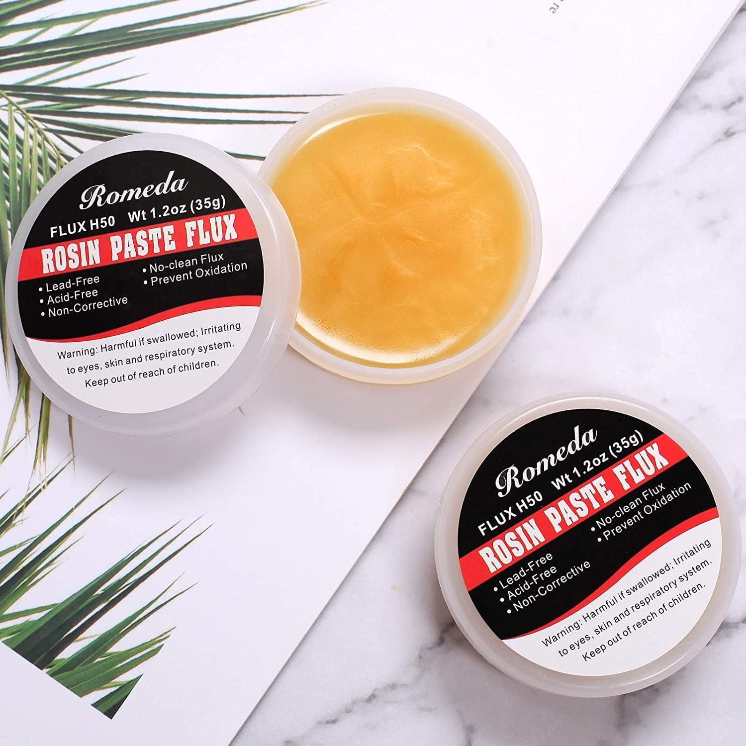 Pasta de Flux de Soldadura Romeda 2 Tarros 70g Sin Plomo