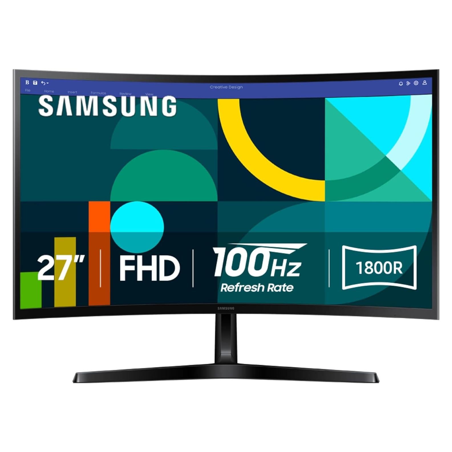 Monitor Curvo Samsung 27" FHD 1800R 100Hz LS27D366GANXZA