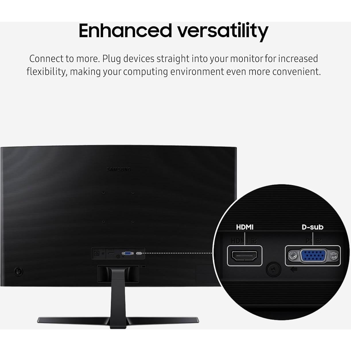 Monitor Curvo Samsung 27" FHD 1800R 100Hz LS27D366GANXZA