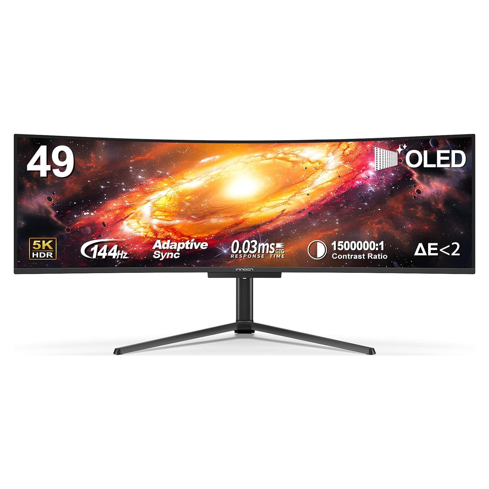 Monitor Curvo INNOCN 49" OLED Ultrawide 5120x1440 144Hz