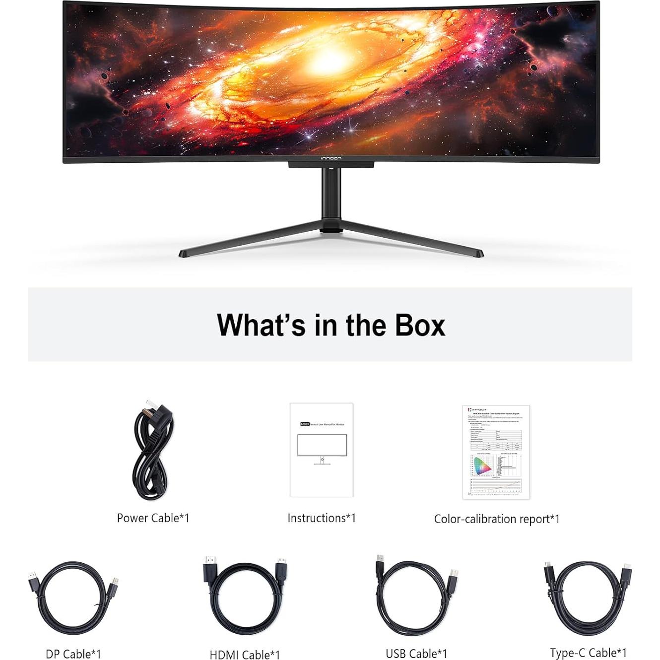 Monitor Curvo INNOCN 49" OLED Ultrawide 5120x1440 144Hz