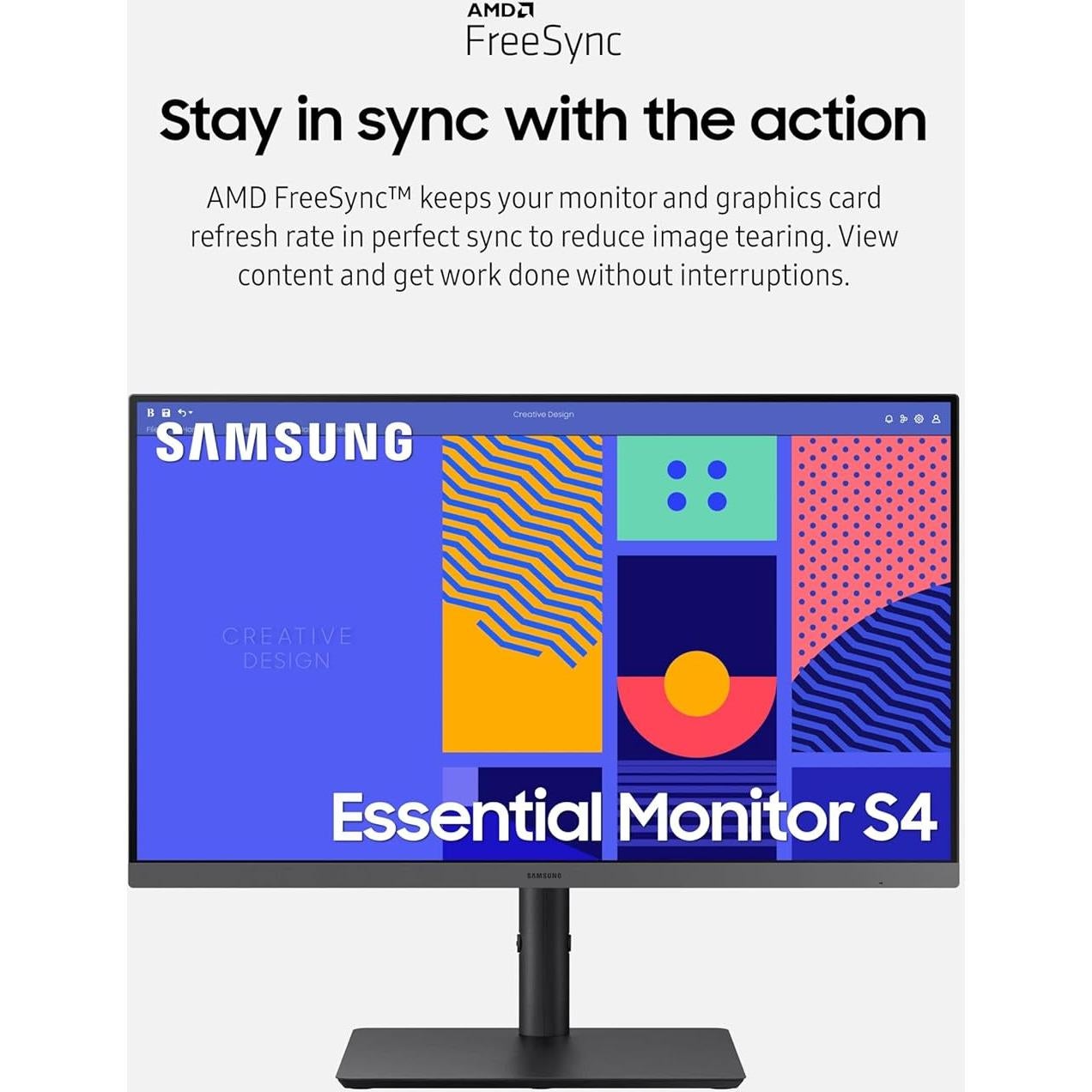 Monitor Samsung 27" S43GC IPS 100Hz FreeSync Ajustable