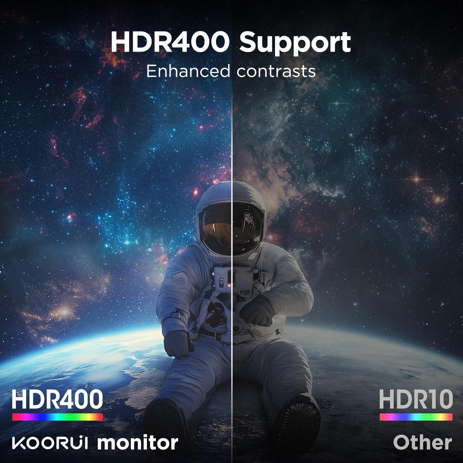 Monitor de Juego KOORUI 34" Ultrawide Curvado WQHD 165Hz