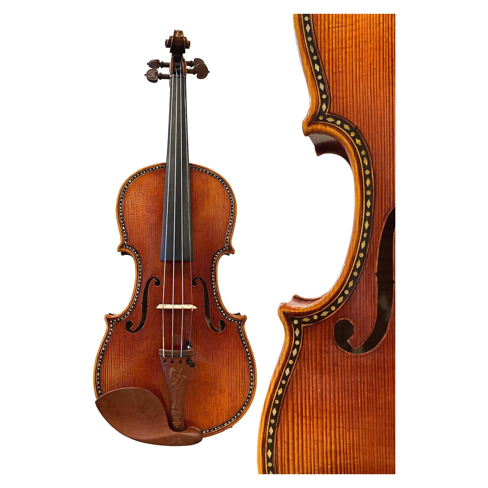 Violín D Z Strad 601F con cuerdas Dominant - 4/4 - Marrón