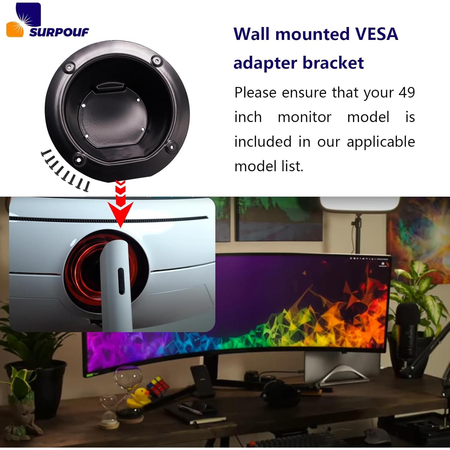 Soporte Adaptador VESA para Montaje en Pared Samsung 49"