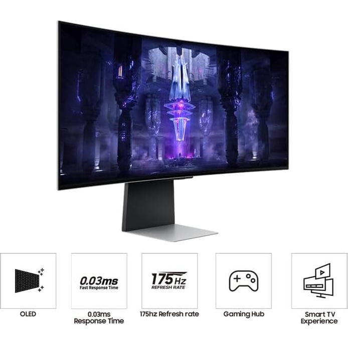 Monitor Curvo Ultrawide Samsung Odyssey OLED G8 34" 1440p 175Hz
