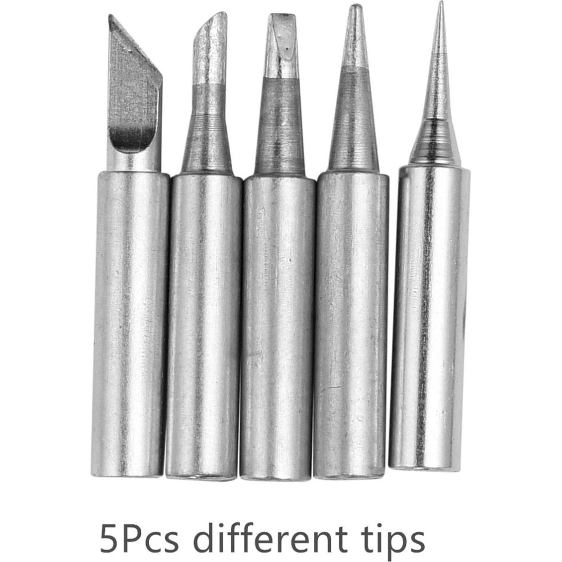 Kit de Soldador TXINLEI 60W Ajustable 7 Piezas Azul