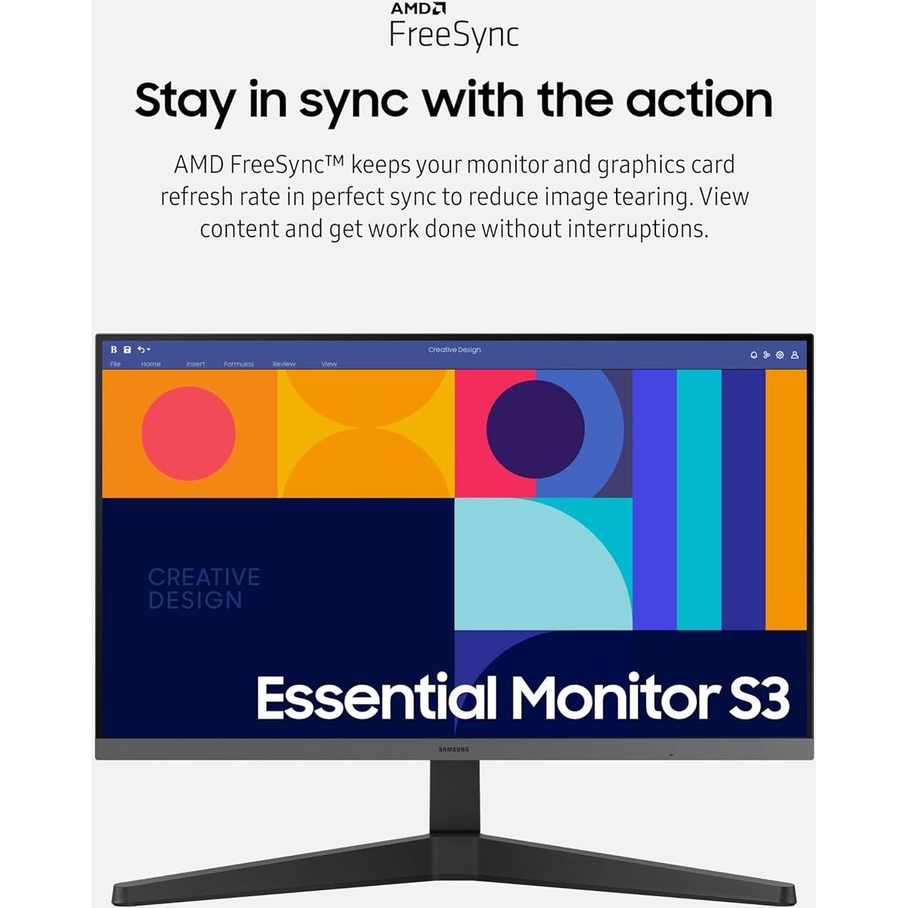 Monitor Samsung 24" S33GC IPS 100Hz HDMI DisplayPort FreeSync