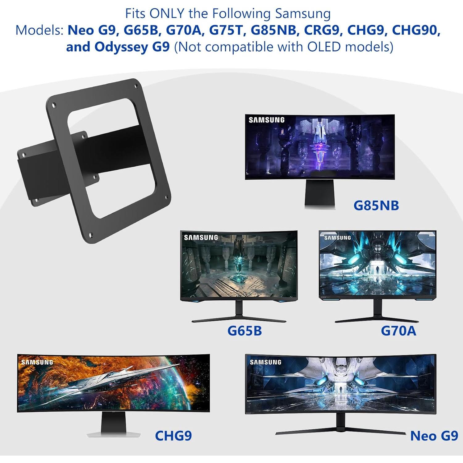 Adaptador VESA Samsung Neo G9 G65B G70A G75T G85NB CRG9 CHG9 CHG90