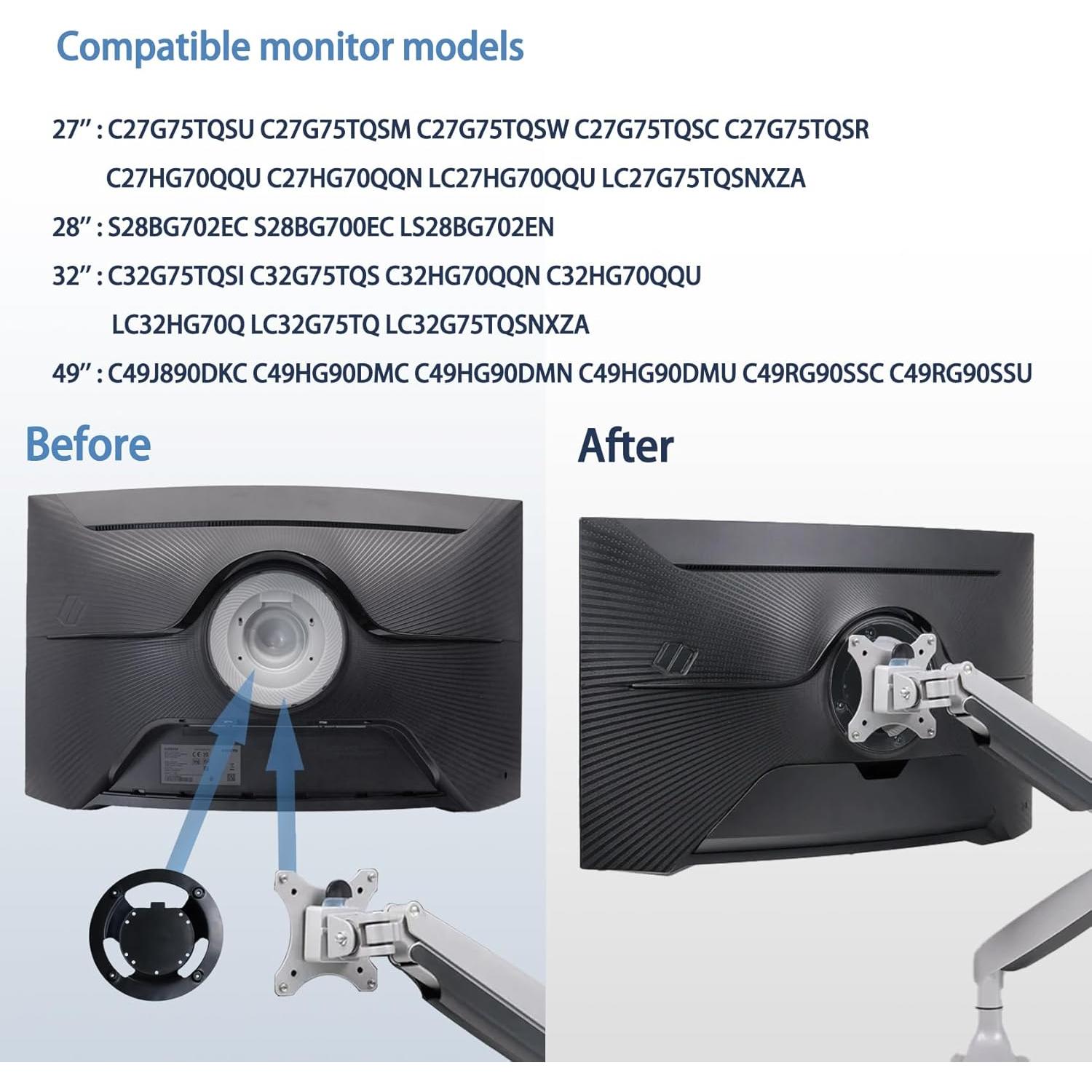 Adaptador de Montaje VESA para Monitores Samsung Odyssey G7