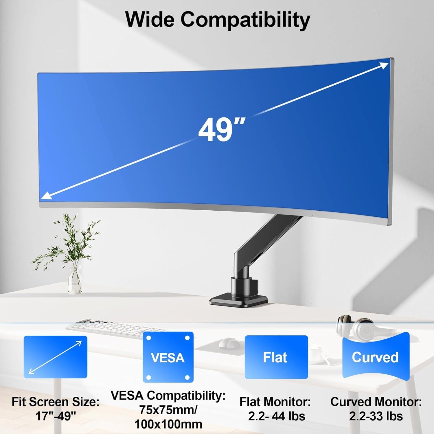 Soporte de Monitor ErgoFocus para Pantallas Ultrawide 49"
