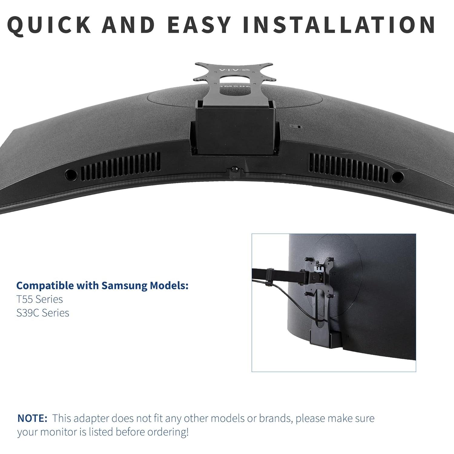 Adaptador VESA Rápido VIVO para Monitores Samsung T55 100x100