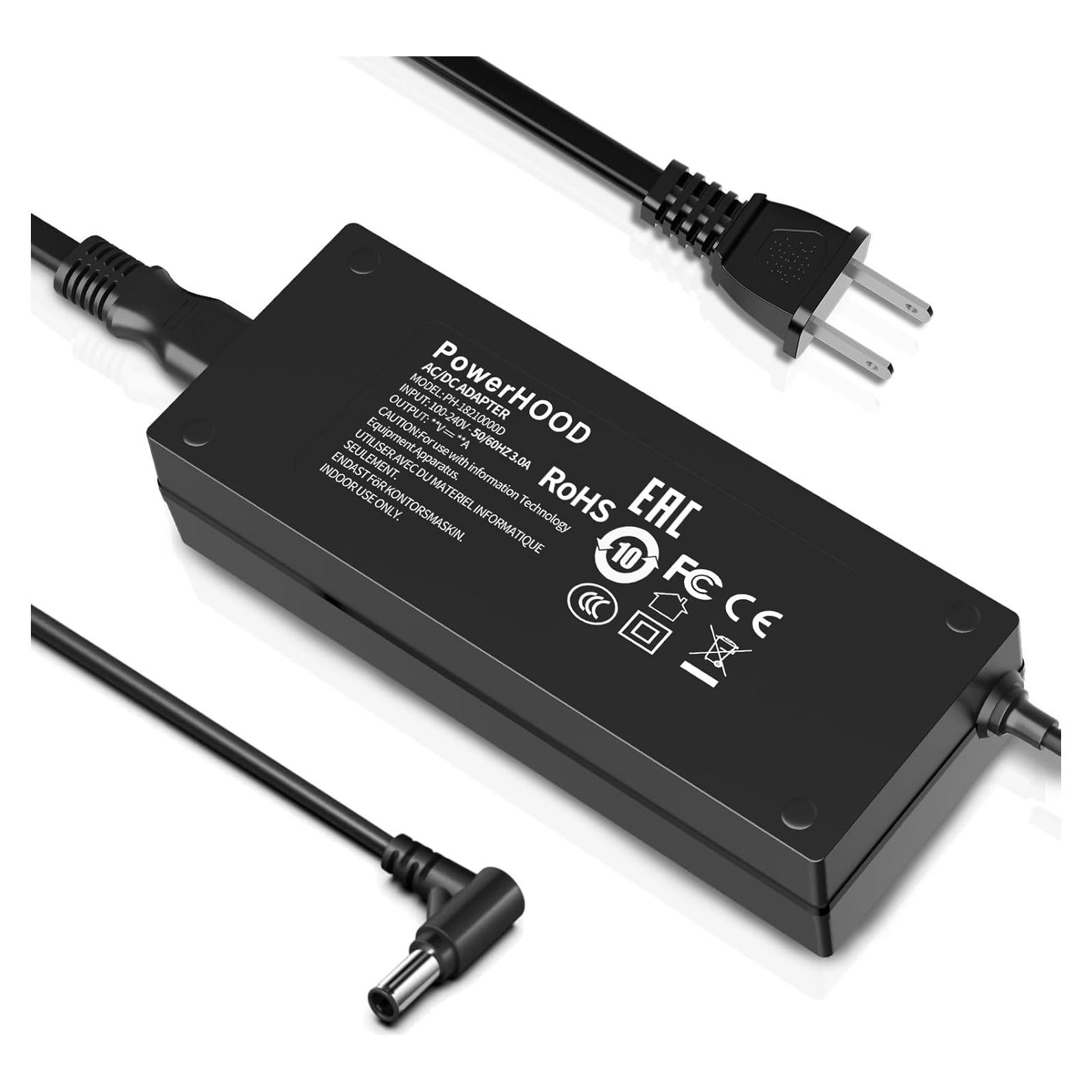 24V AC/DC Adapter Compatible with Samsung 27-Inch Odyssey G6 G60SD Series OLED Gaming Monitor LS27DG602SNXZA 24VDC DC24V 24 Volt 24 Volts Power Supply Cord Battery Charger Cable PSU