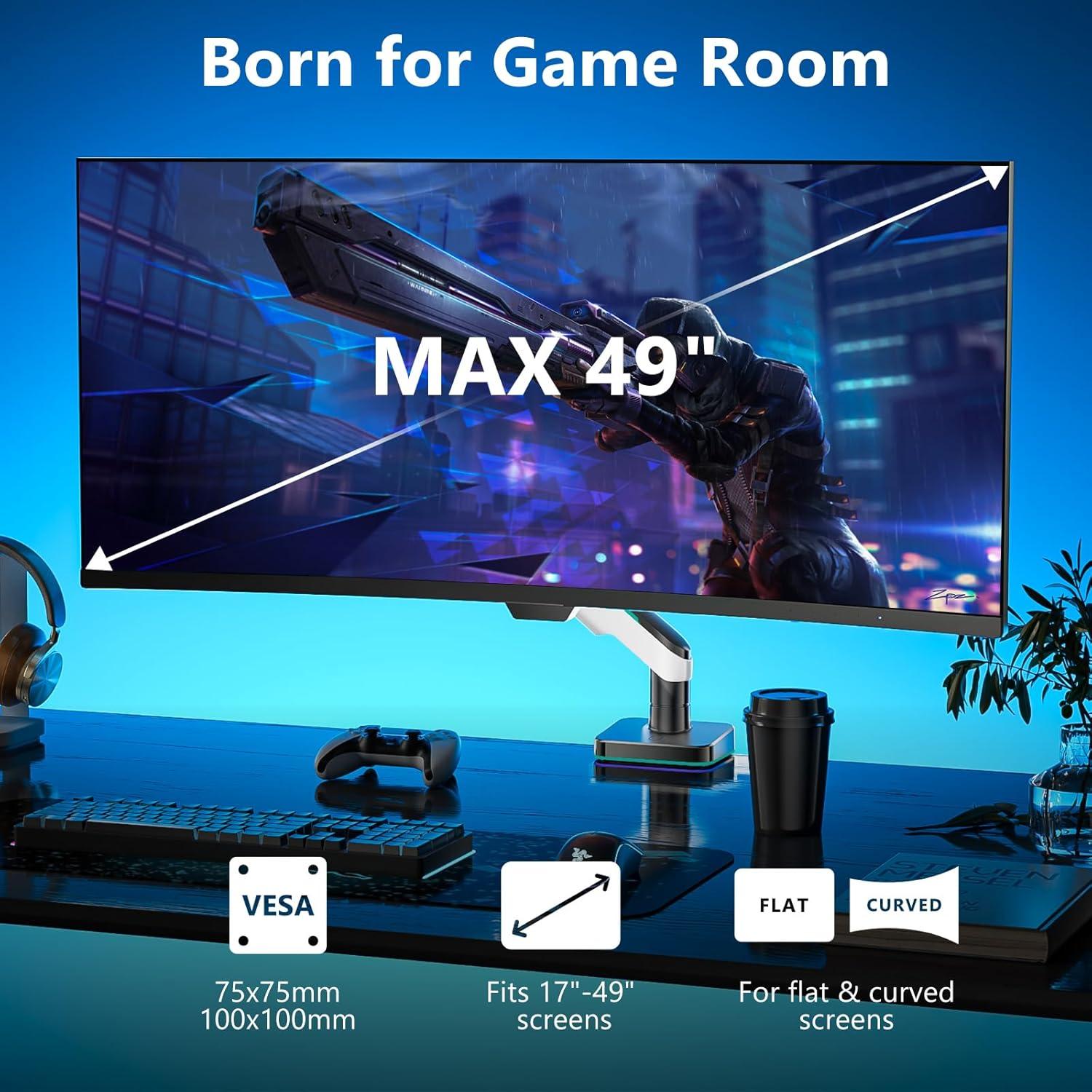 Soporte de Monitor WALI para Pantallas de hasta 124.5 cm