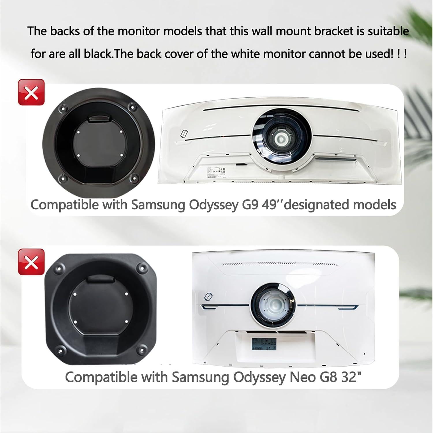 Adaptador de Montaje en Pared Samsung Odyssey G7 27-49"