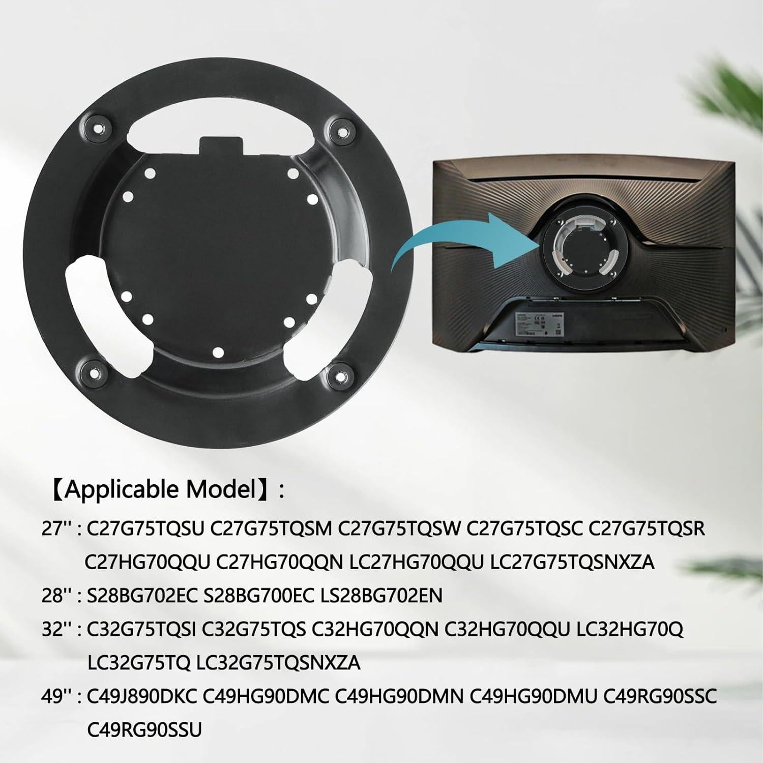 Adaptador de Montaje en Pared Samsung Odyssey G7 27-49"