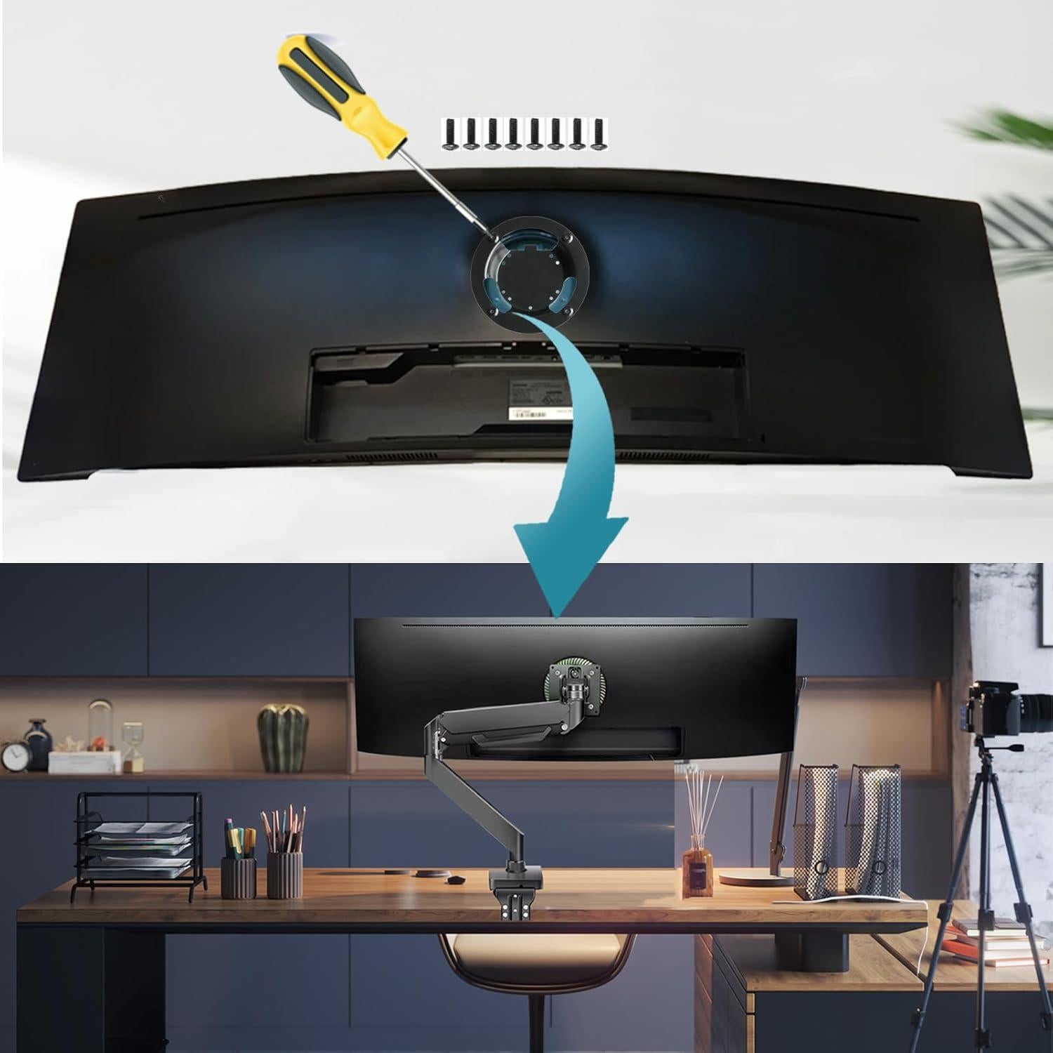 Adaptador de Montaje en Pared Samsung Odyssey G7 27-49"