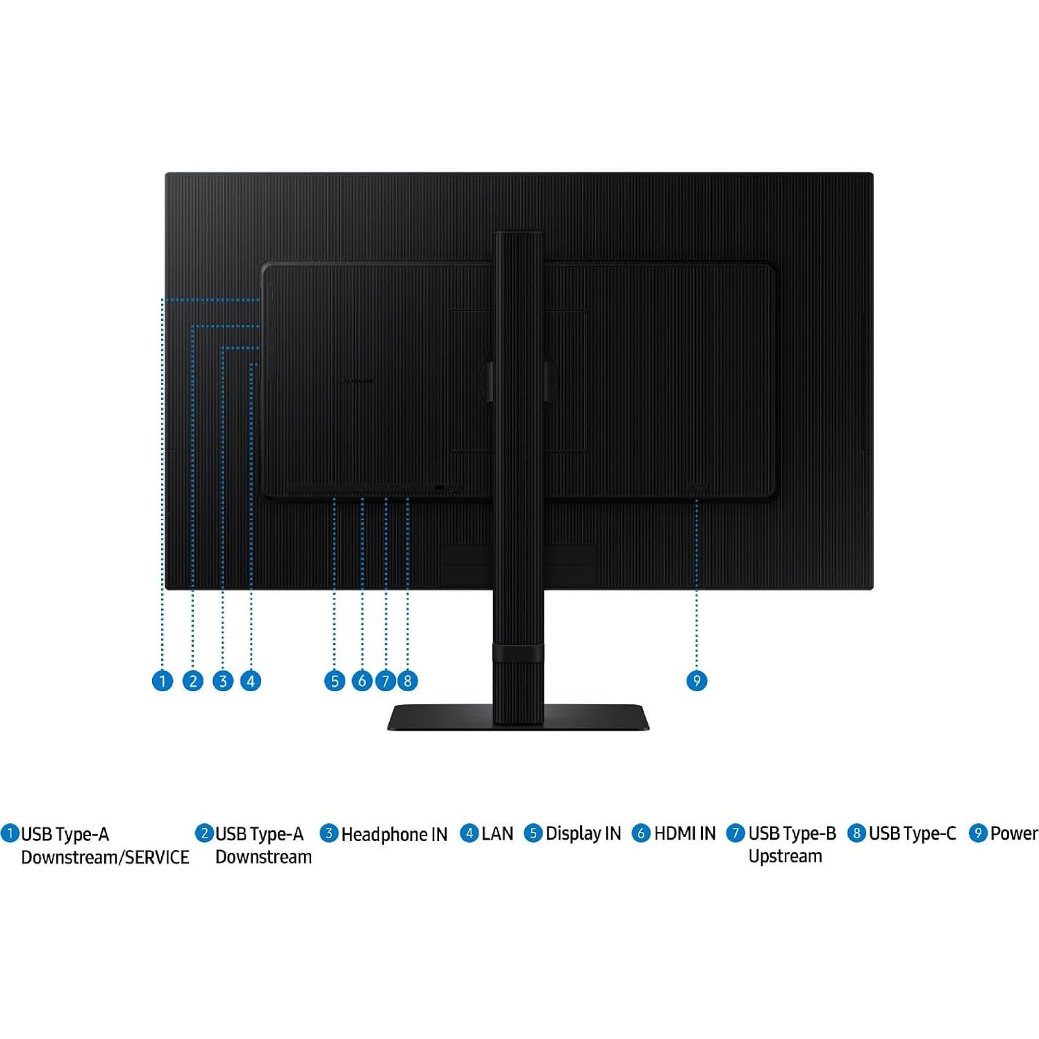 Monitor Samsung ViewFinity S8 27" 4K UHD USB-C Ajustable