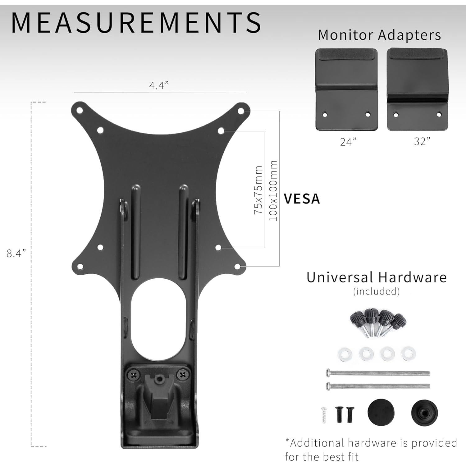 Placa Adaptadora VESA VIVO para Monitores Curvos Samsung 24" y 32"