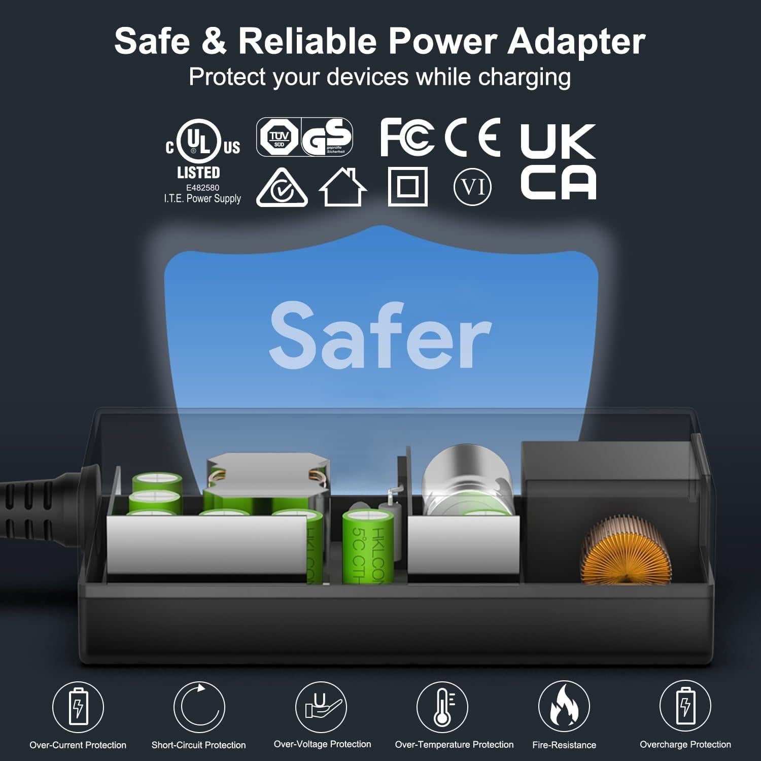 Adaptador de CA HUI KE YUAN 19V para Monitores Samsung