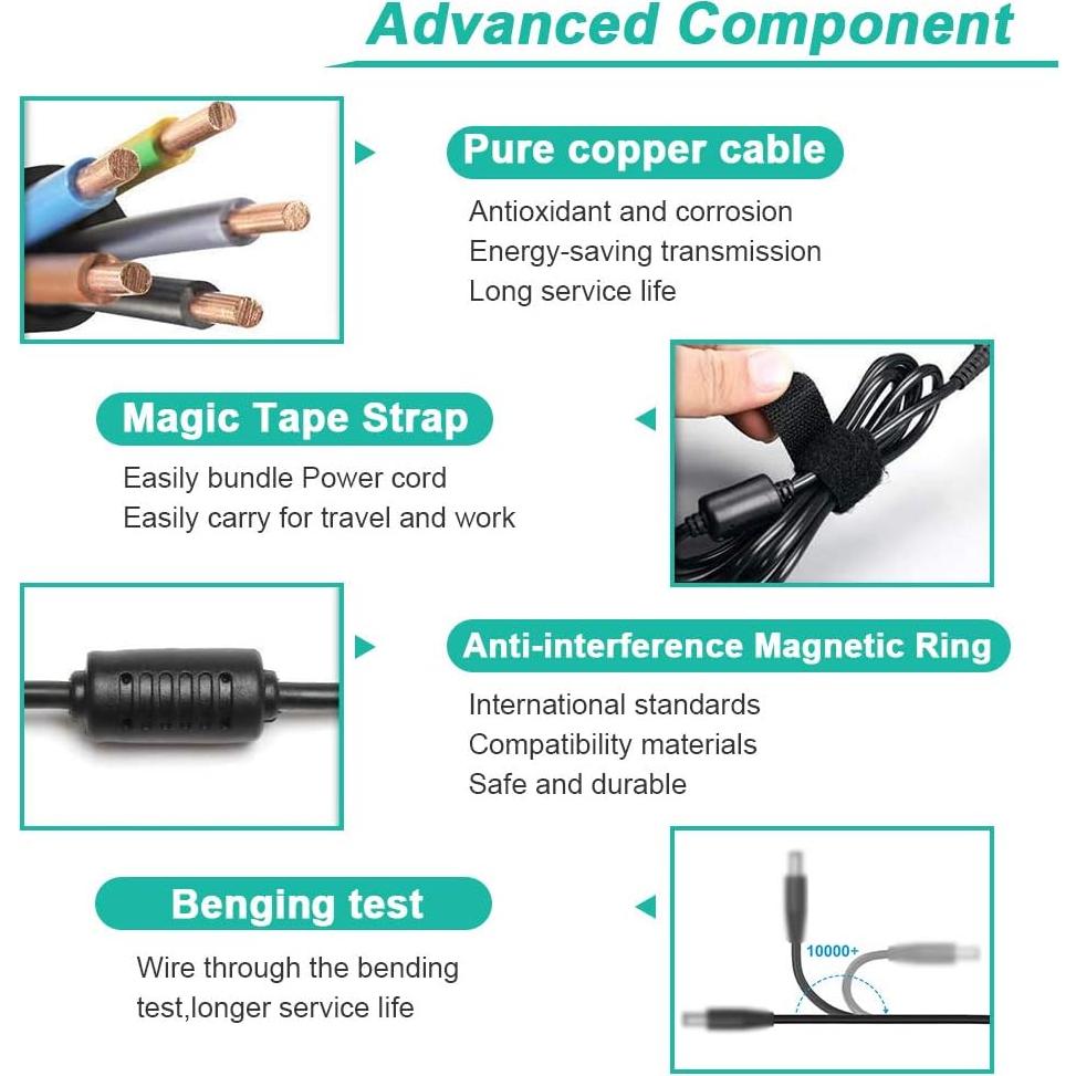 Adaptador de CA HUI KE YUAN 19V para Monitores Samsung