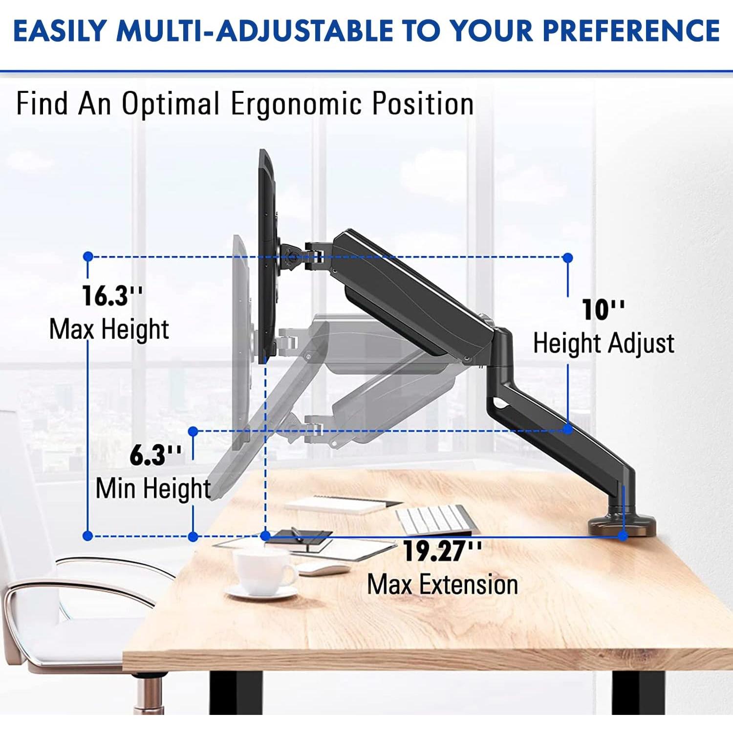 Brazo de Monitor LCD Stellar Mounts para Samsung 32" Curvado