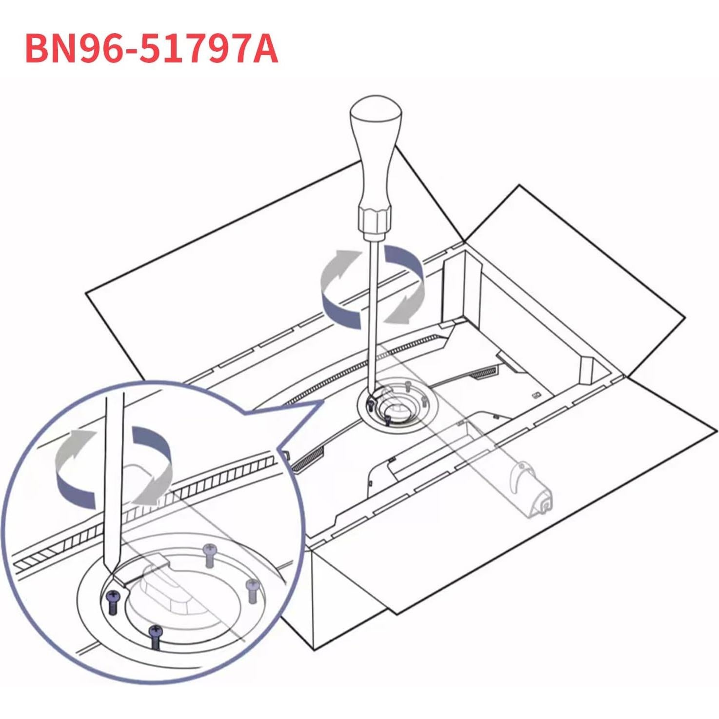 Adaptador de Montaje en Pared Tjweiqing para Monitor Curvo 49"