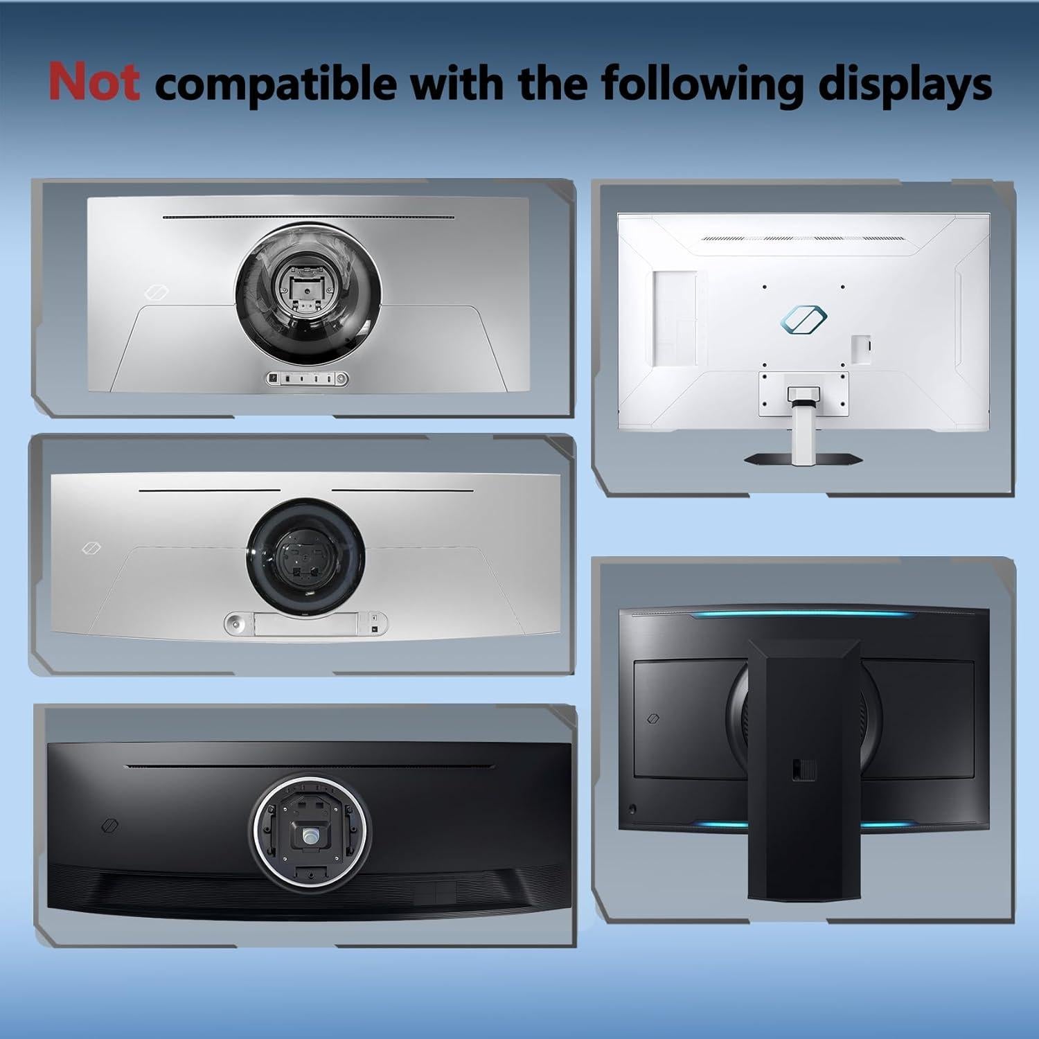 Soporte de Monitor VESA Odyssey G7 G8 G9 Compatible 27-49"