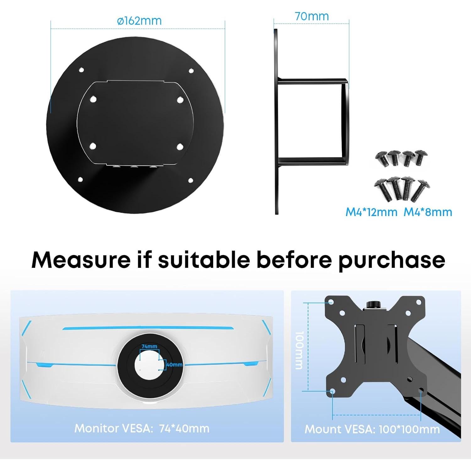 Adaptador VESA PUTORSEN MP03 para Monitores Samsung Odyssey