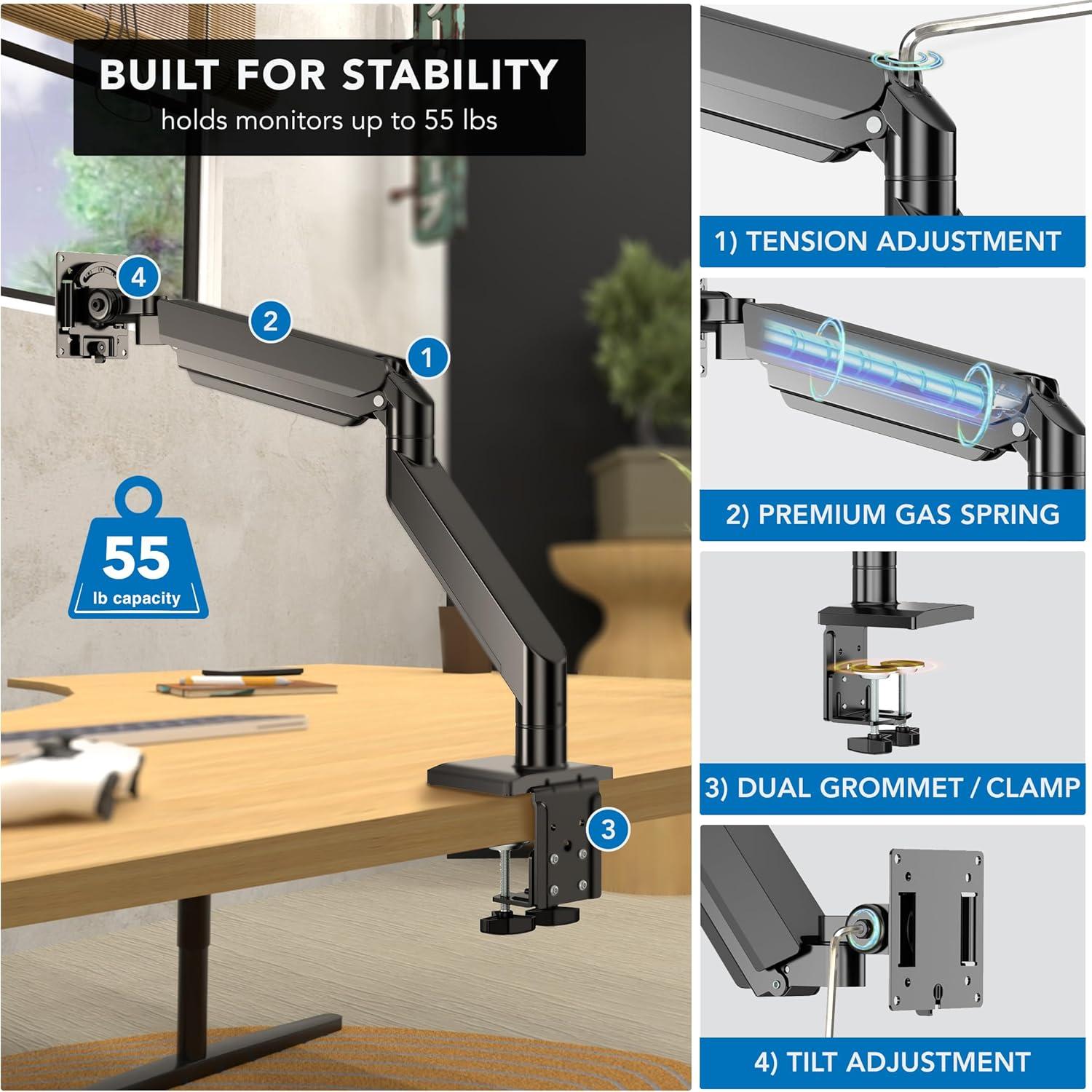 Soporte de Monitor Mount-It! MI-4891 para 49" y 57" - 25 kg