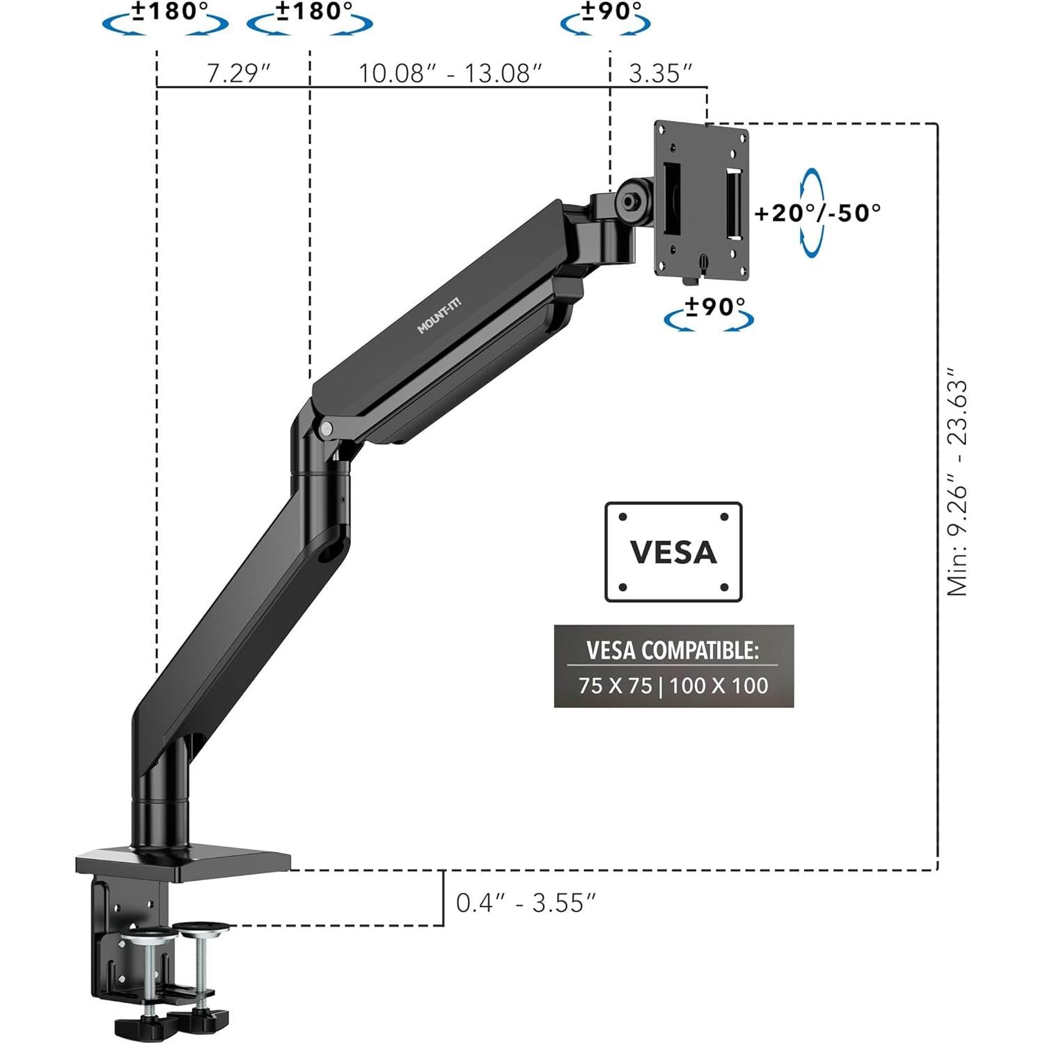 Soporte de Monitor Mount-It! MI-4891 para 49" y 57" - 25 kg