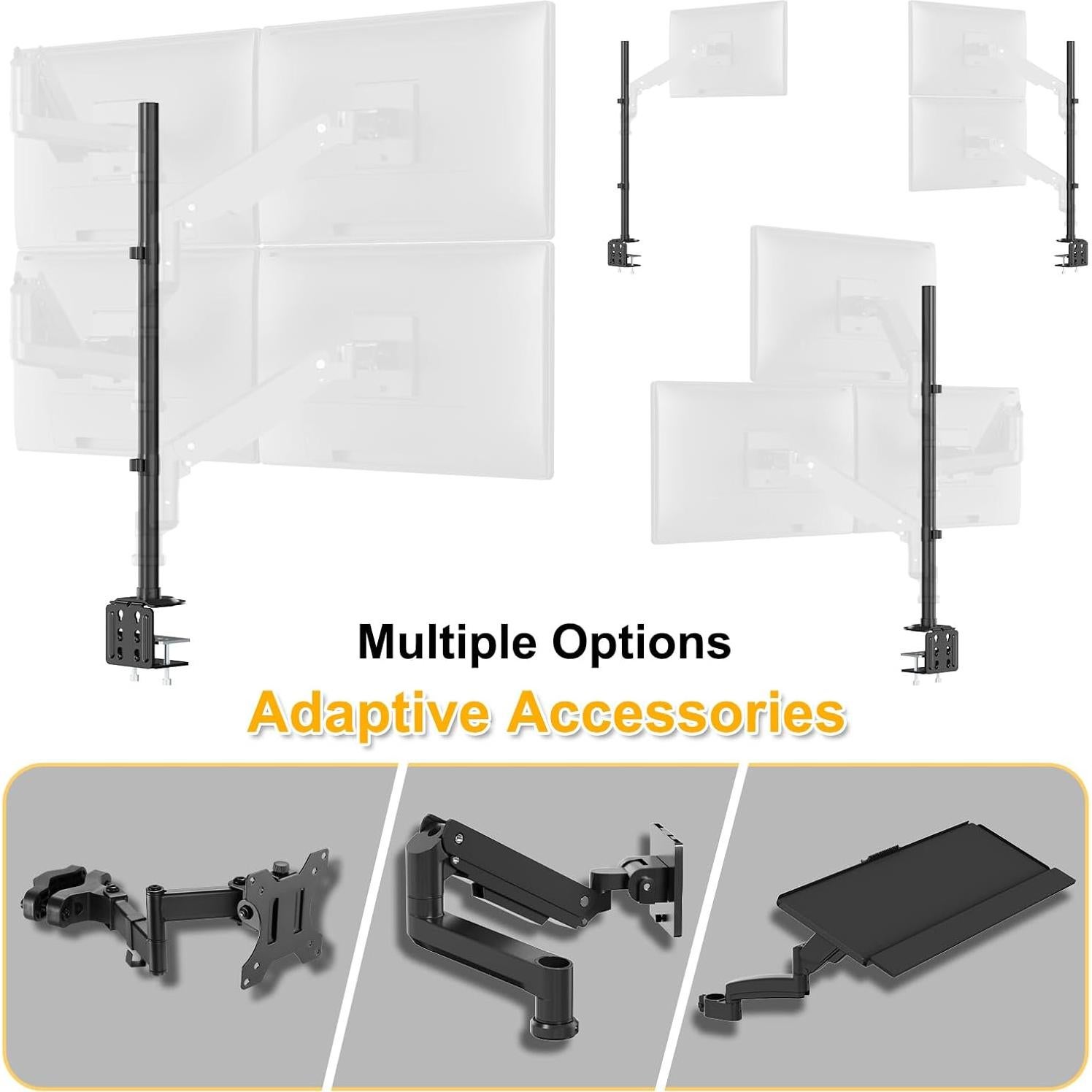 Soporte de Monitor Alto PUTORSEN 81.28 cm hasta 40 kg Negro