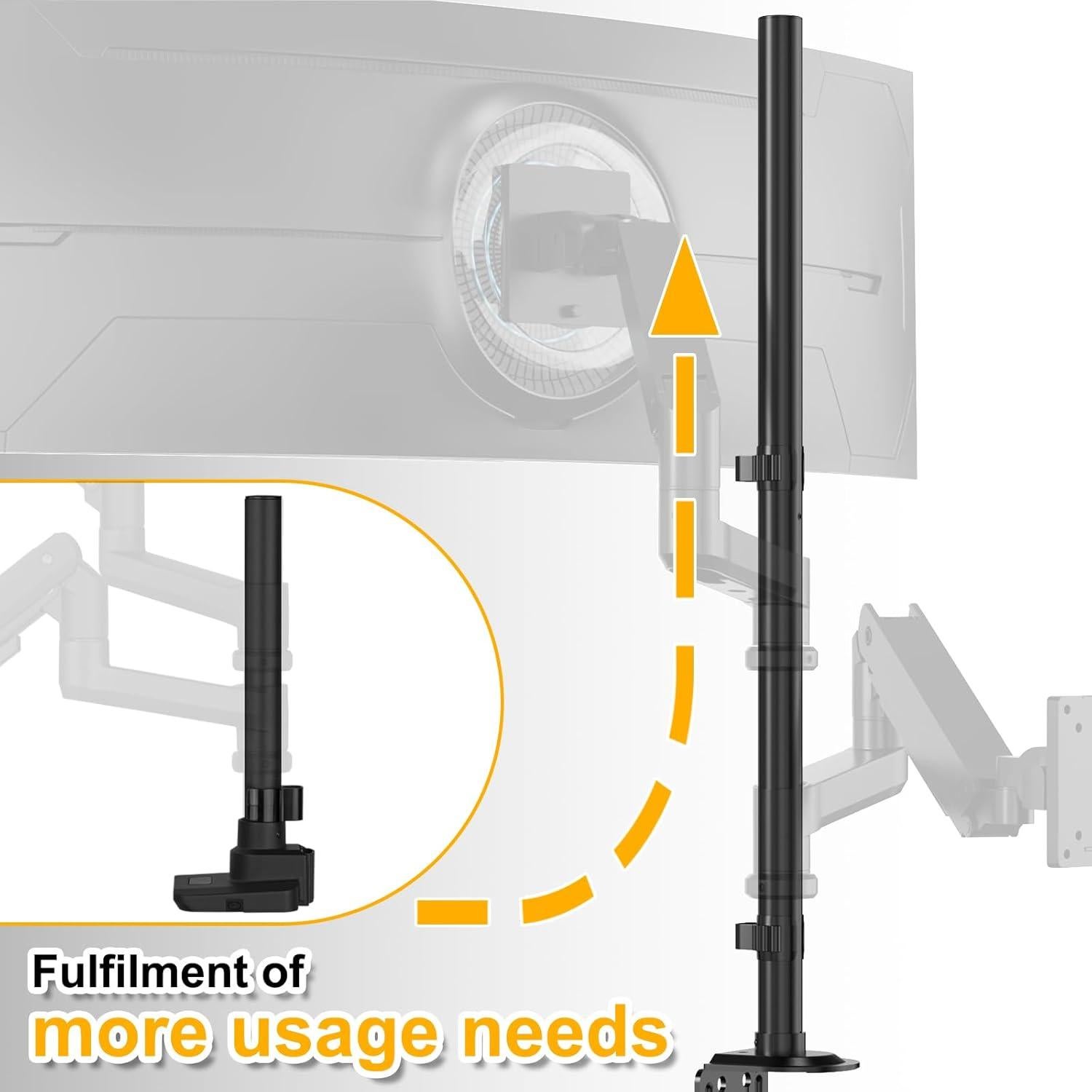 Soporte de Monitor Alto PUTORSEN 81.28 cm hasta 40 kg Negro