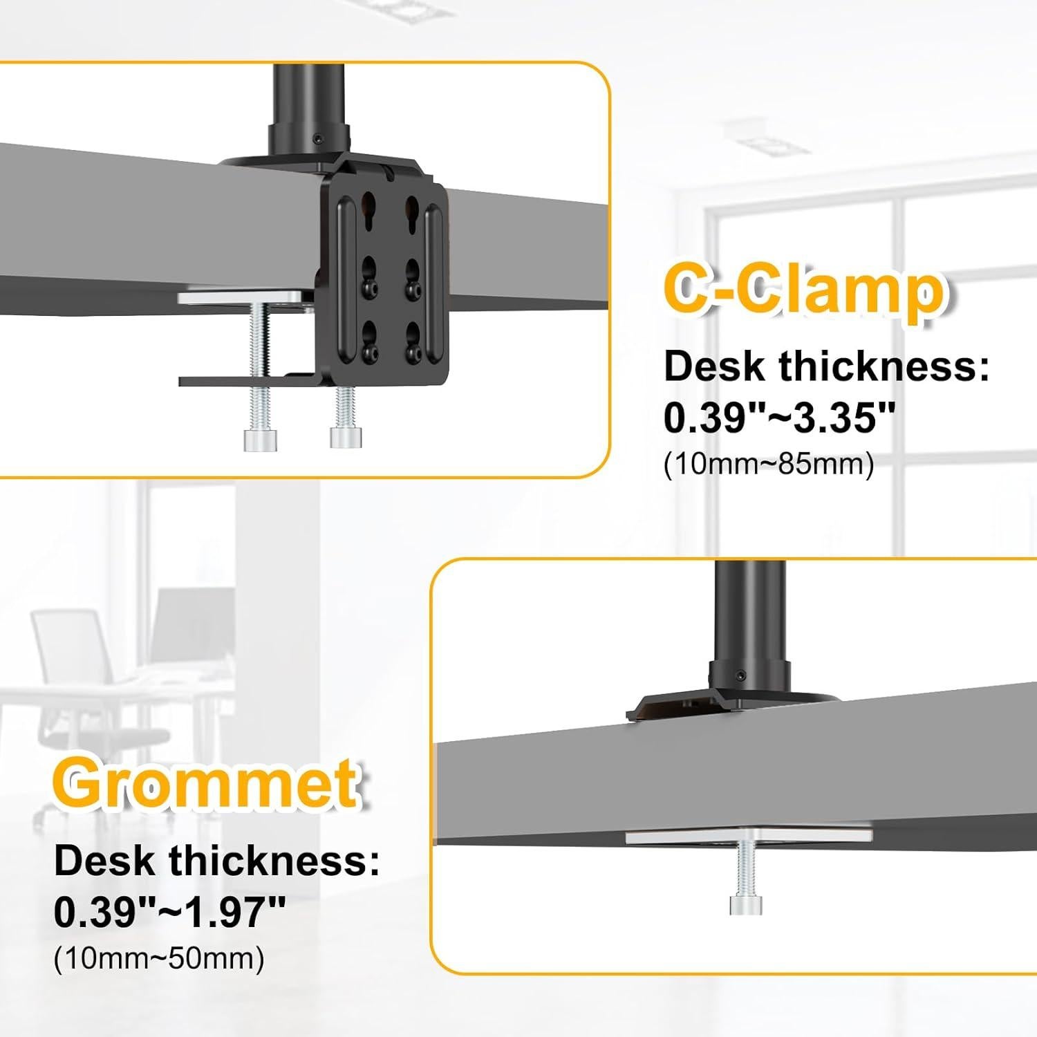 Soporte de Monitor Alto PUTORSEN 81.28 cm hasta 40 kg Negro