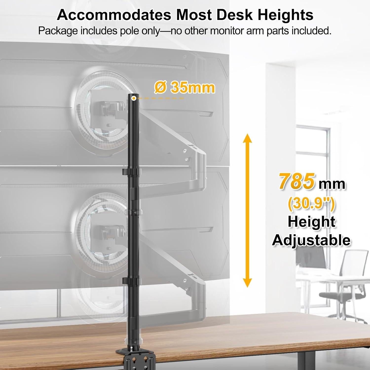 Soporte de Monitor Alto PUTORSEN 81.28 cm hasta 40 kg Negro