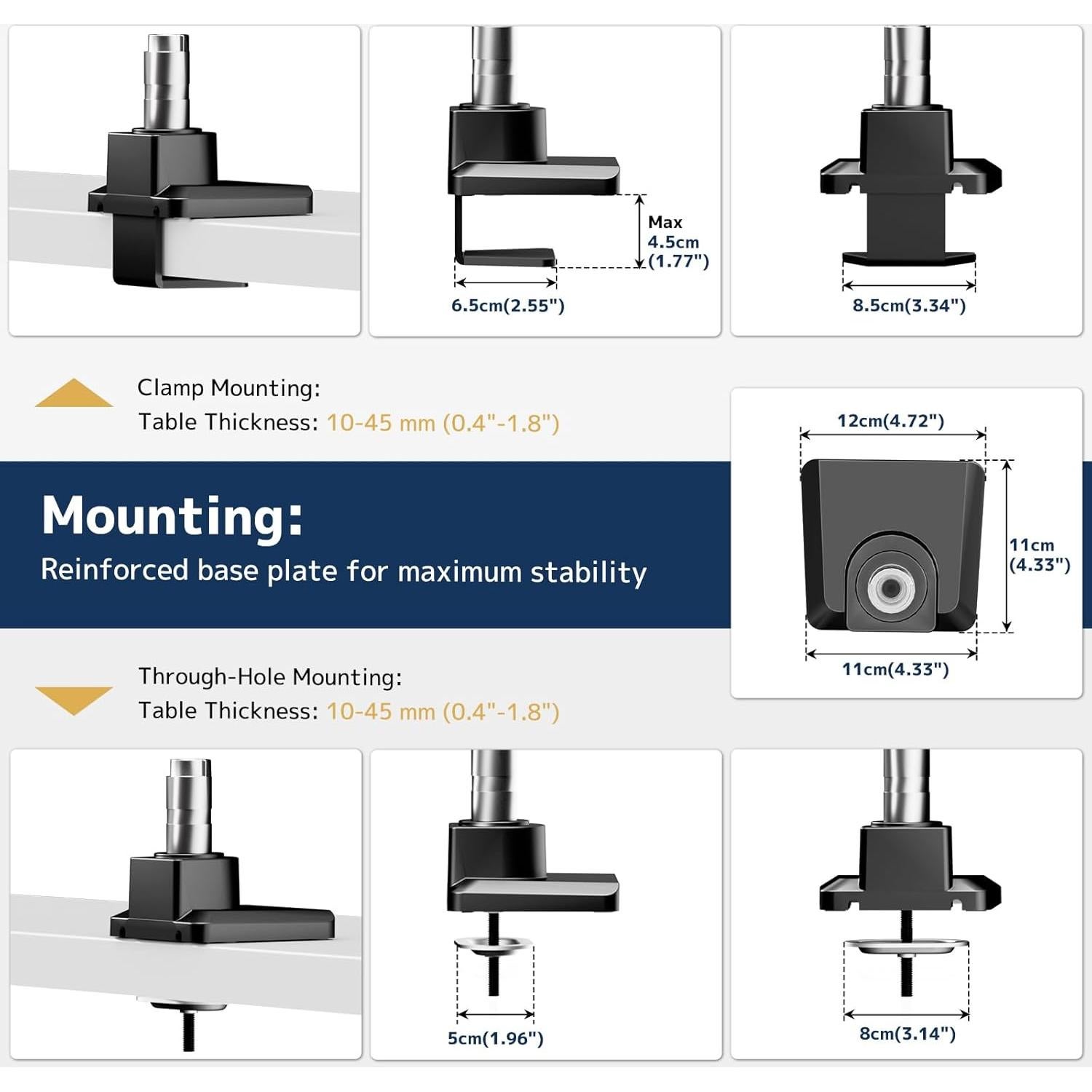Brazo Soporte de Monitor STANDOPIA Ajustable 17-49" 20kg