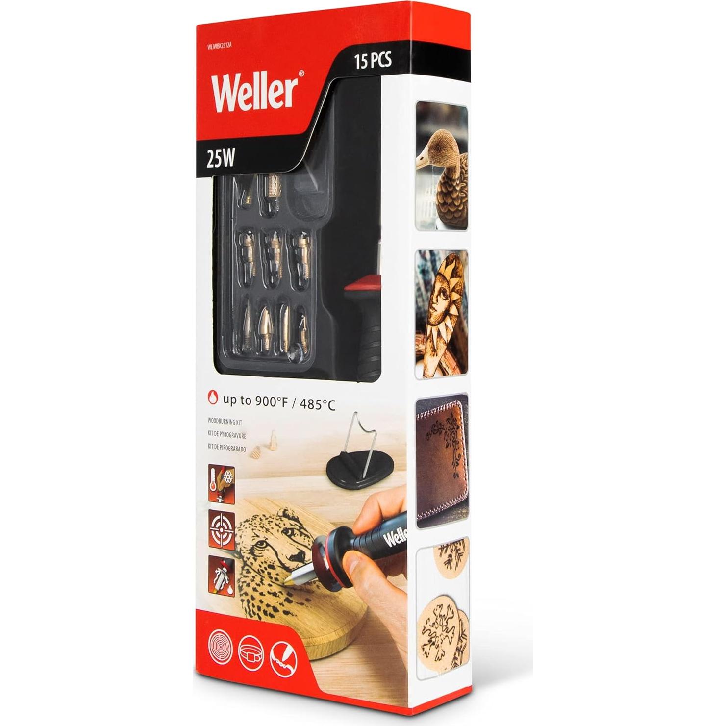 Kit de Quema de Madera Weller 15 Piezas 25W Profesional