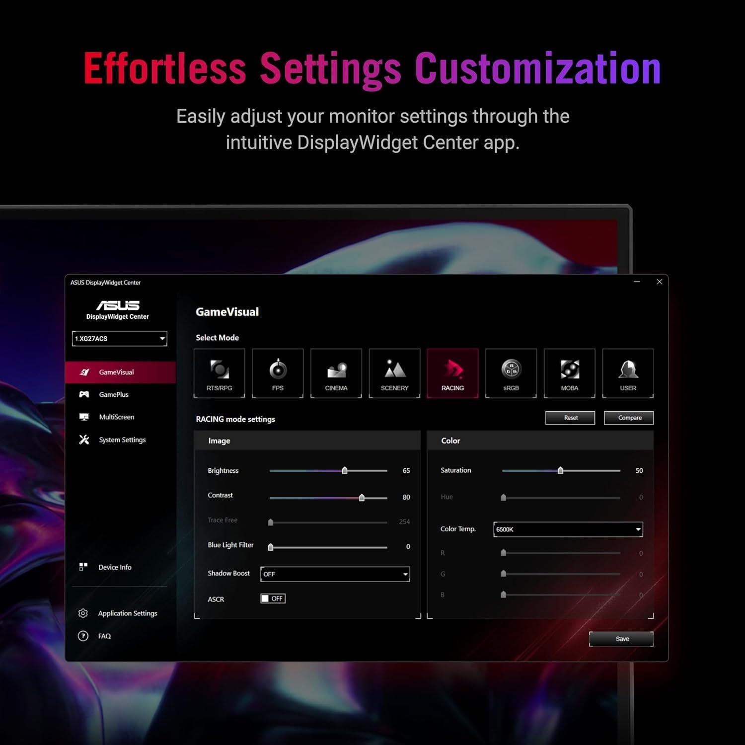 Monitor de Juegos ASUS ROG Strix 27" QHD 180Hz USB-C XG27ACS