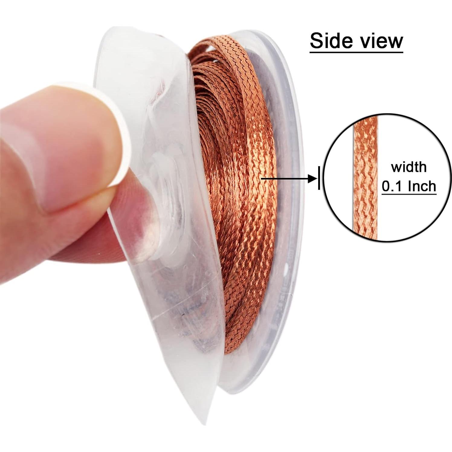 Trenza de Desoldadura Lesnow-FT 3,05 m Cobre 1 Pieza