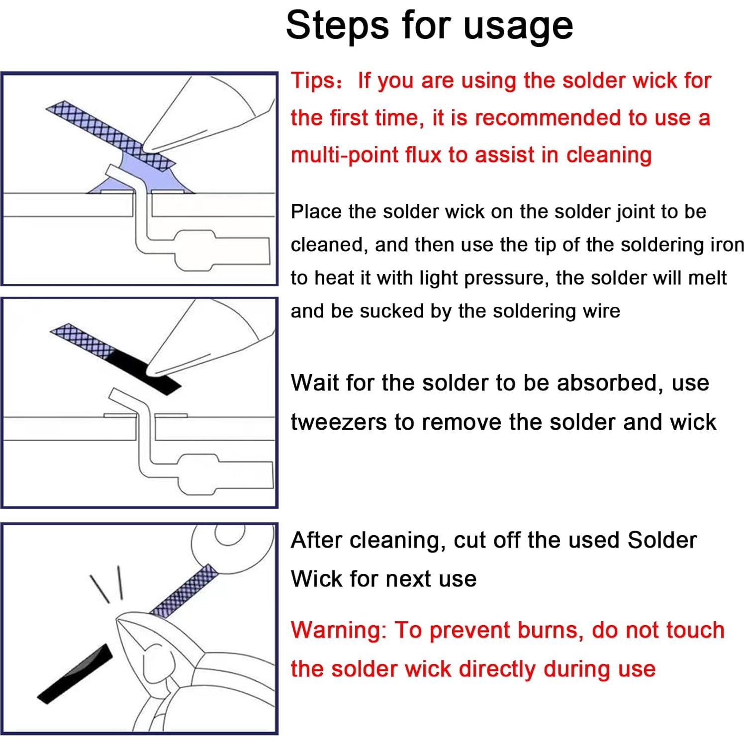 Trenza de Desoldadura Lesnow-FT 3,05 m Cobre 1 Pieza