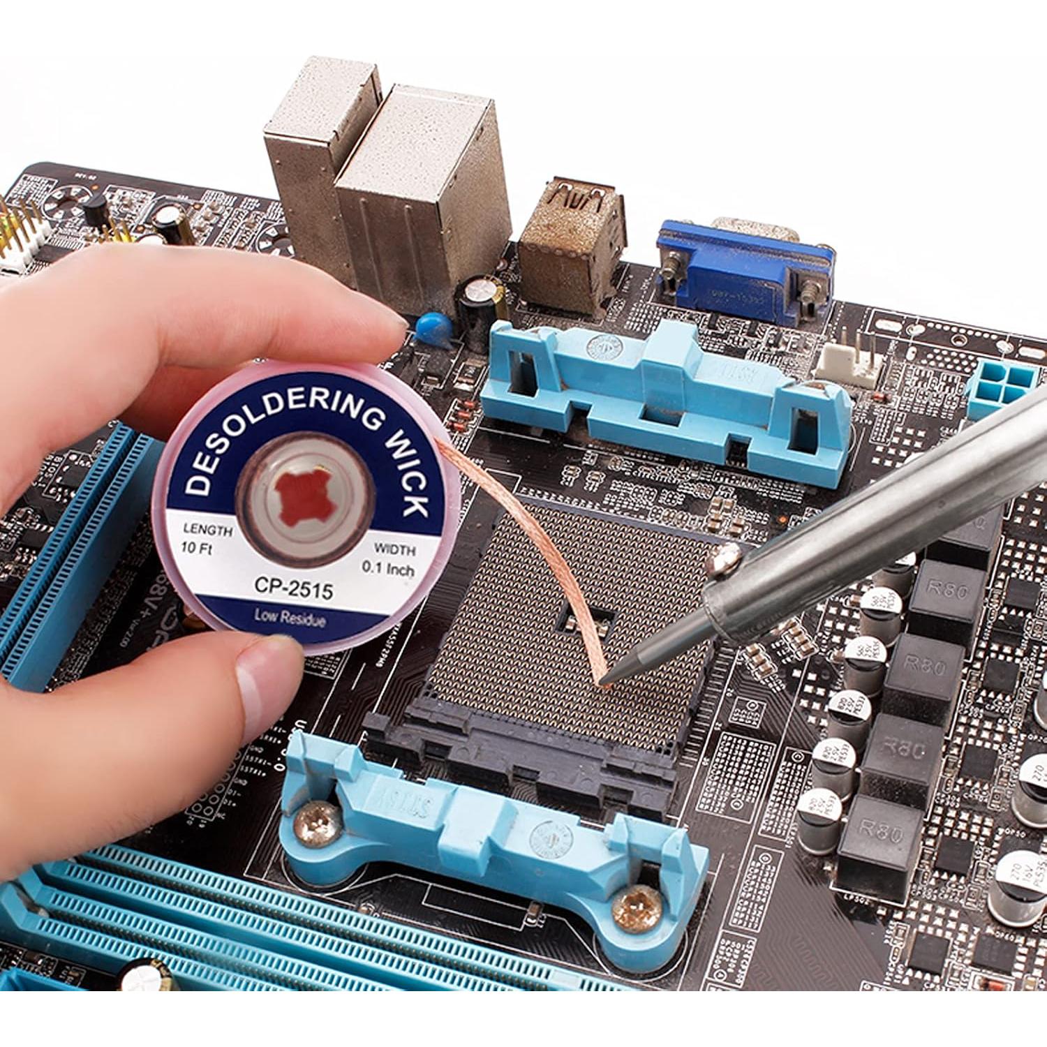 Trenza de Desoldadura Lesnow-FT 3,05 m Cobre 1 Pieza