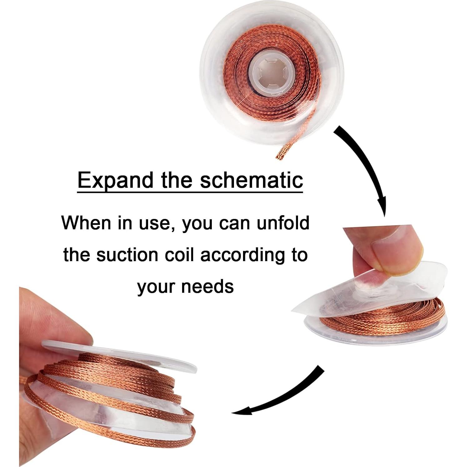 Trenza de Desoldadura Lesnow-FT 3,05 m Cobre 1 Pieza