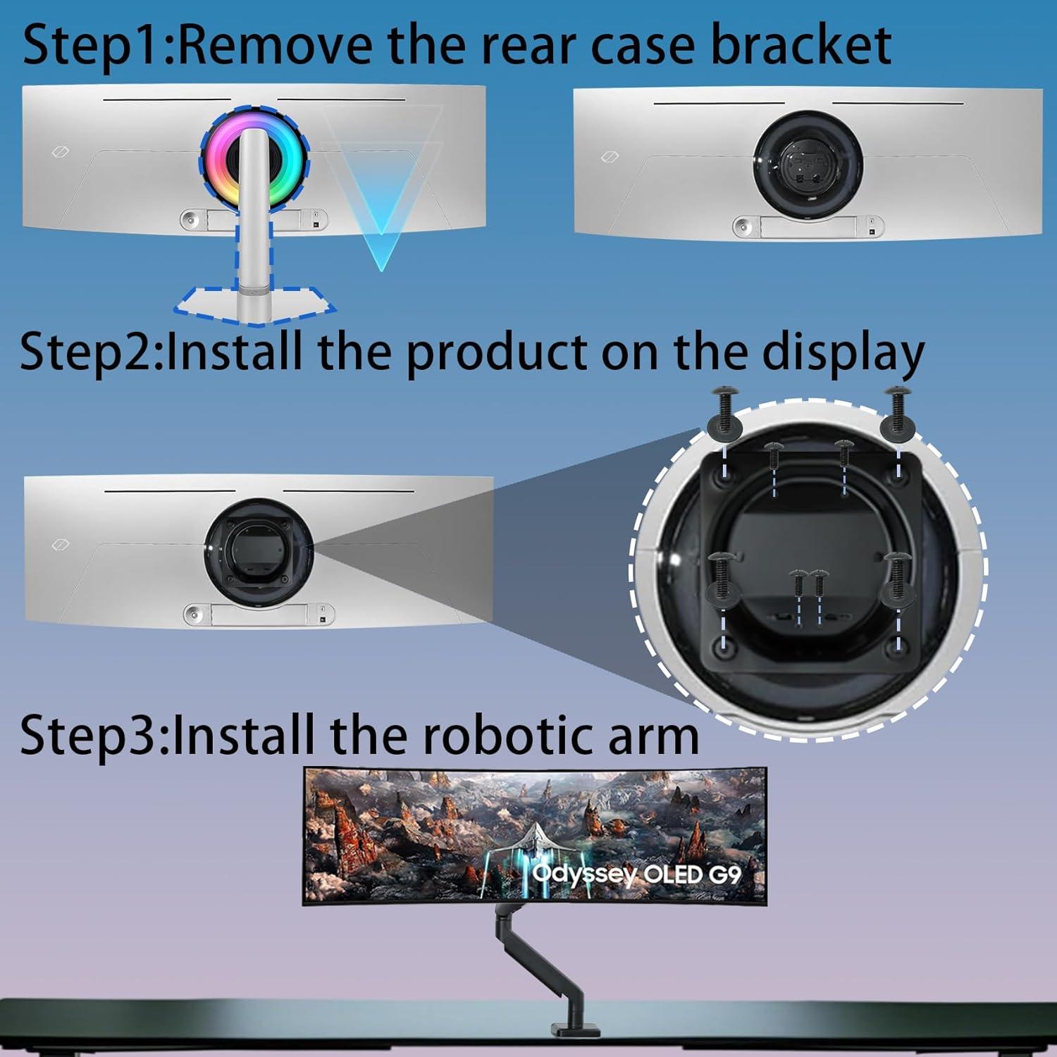 Soporte para Monitor Samsung OLED Odyssey G9 - Tfujie Negro