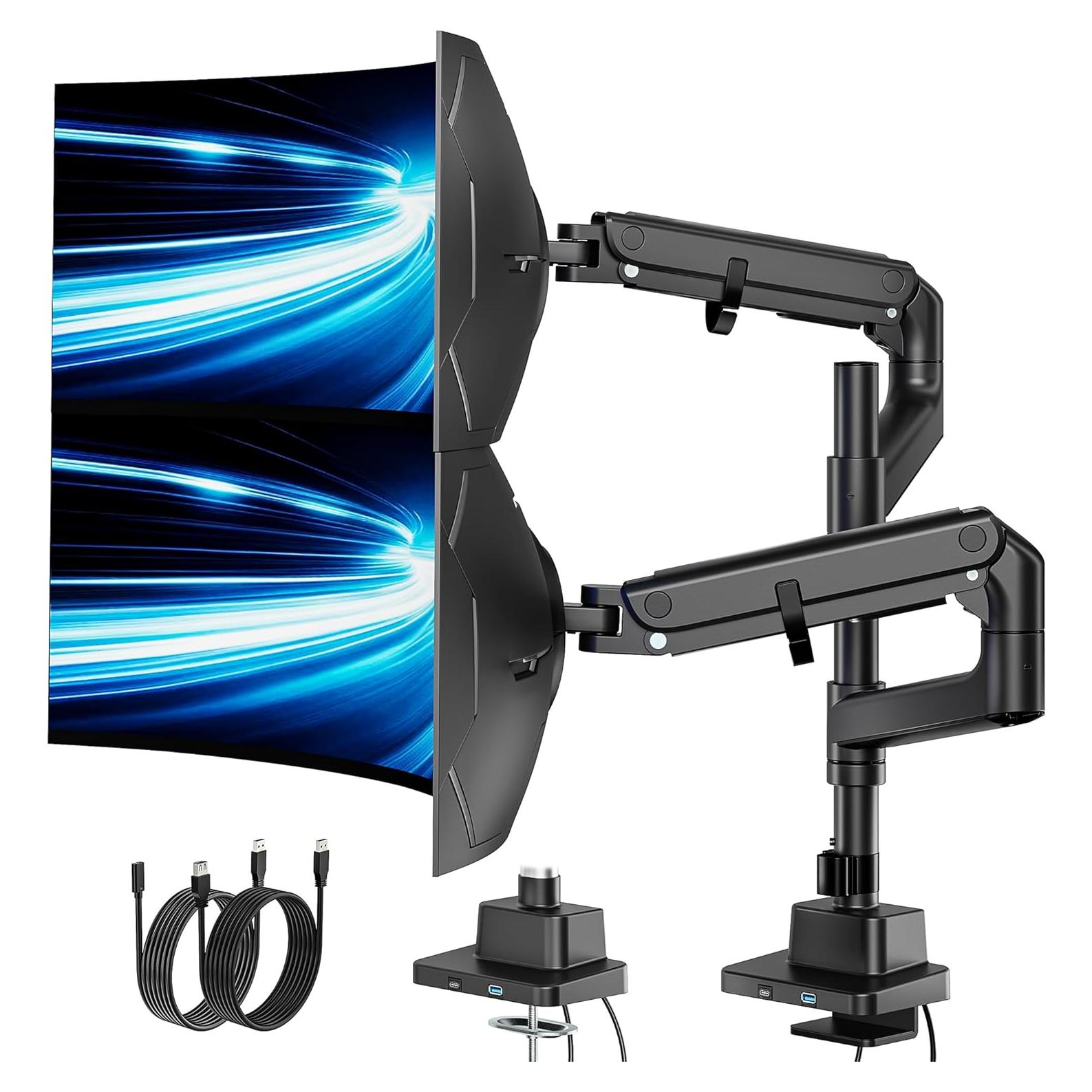 Soporte Doble para Monitor Ultrawide monTEK MA1001UCPBK-D 17-57"