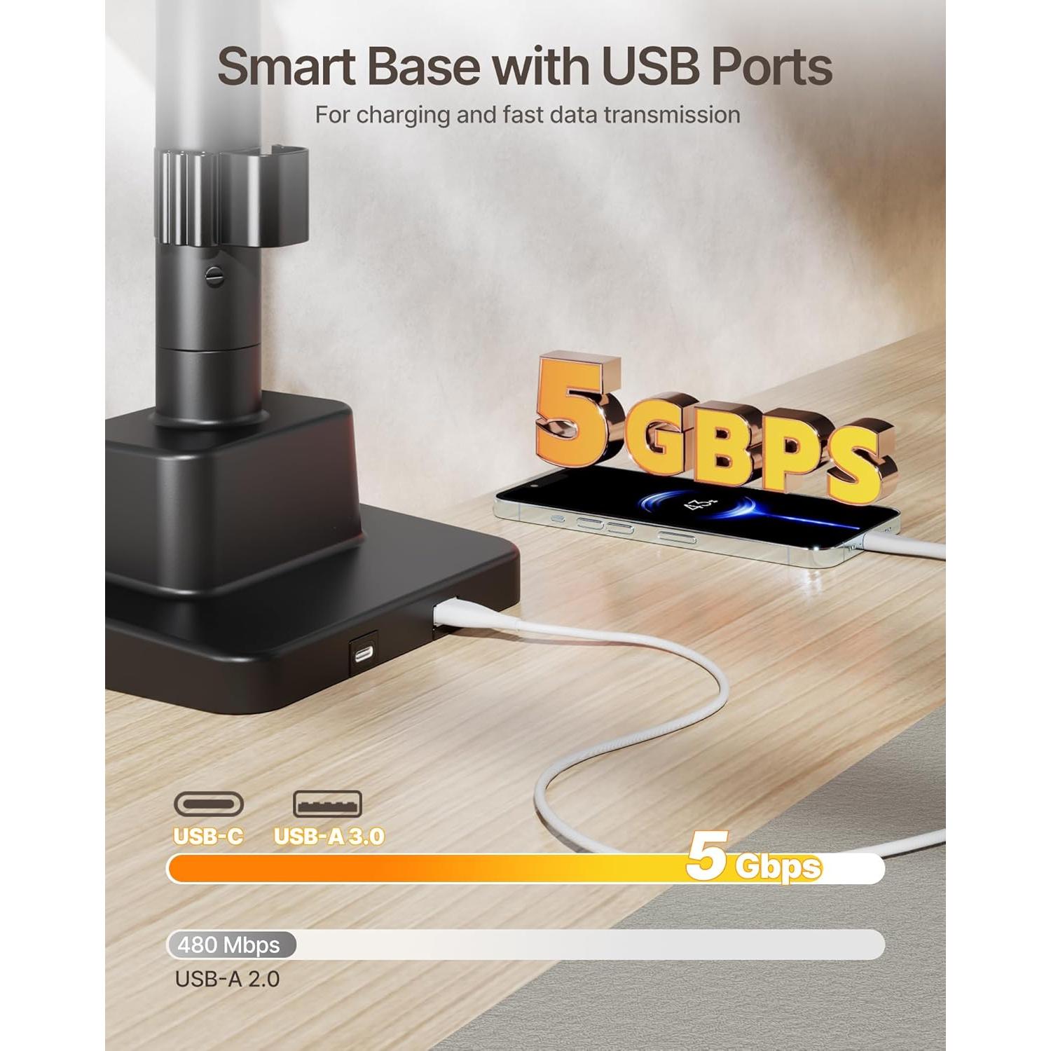 Soporte Doble para Monitor Ultrawide monTEK MA1001UCPBK-D 17-57"