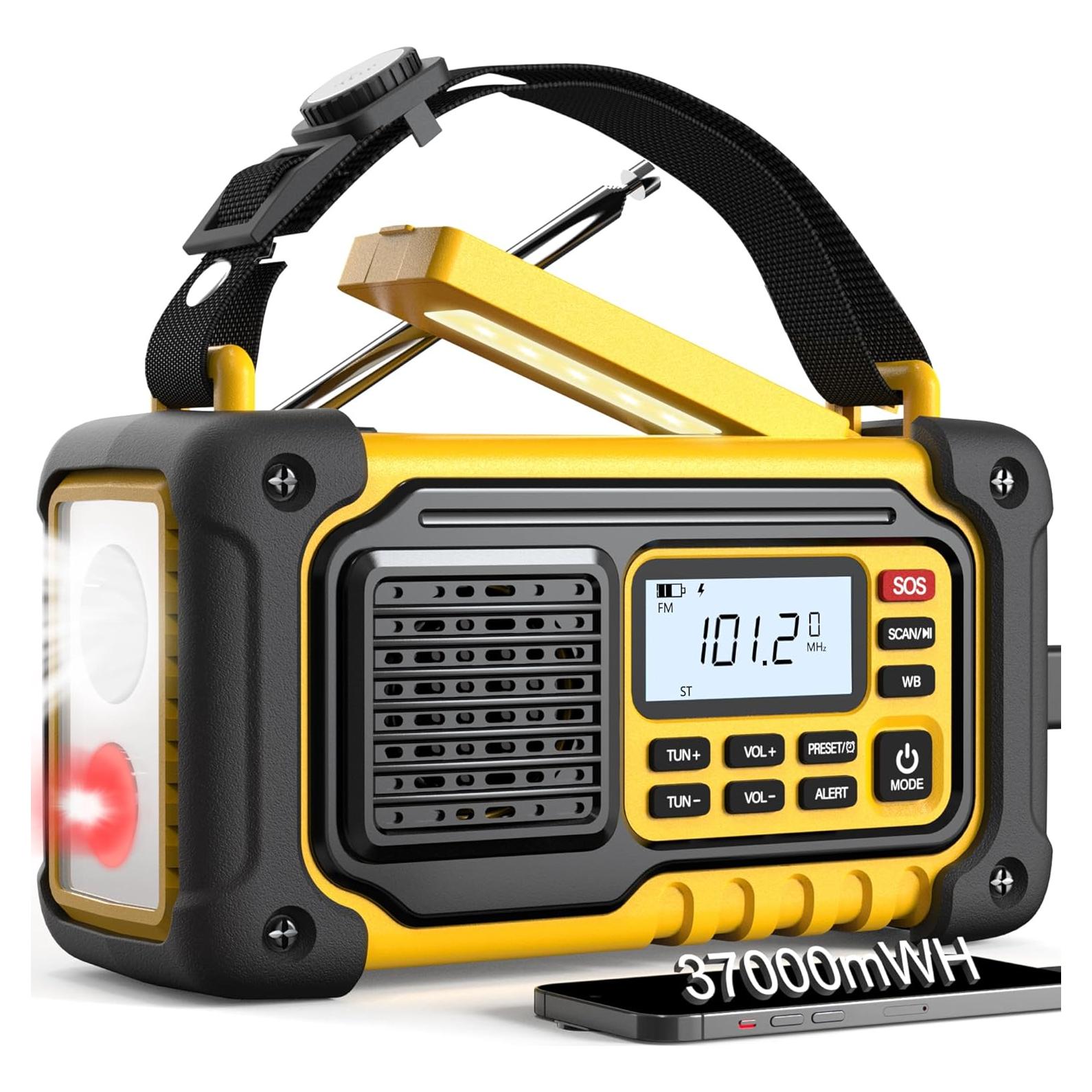 Radio Meteorológica de Emergencia SIYEGK con Manivela 10000mAh